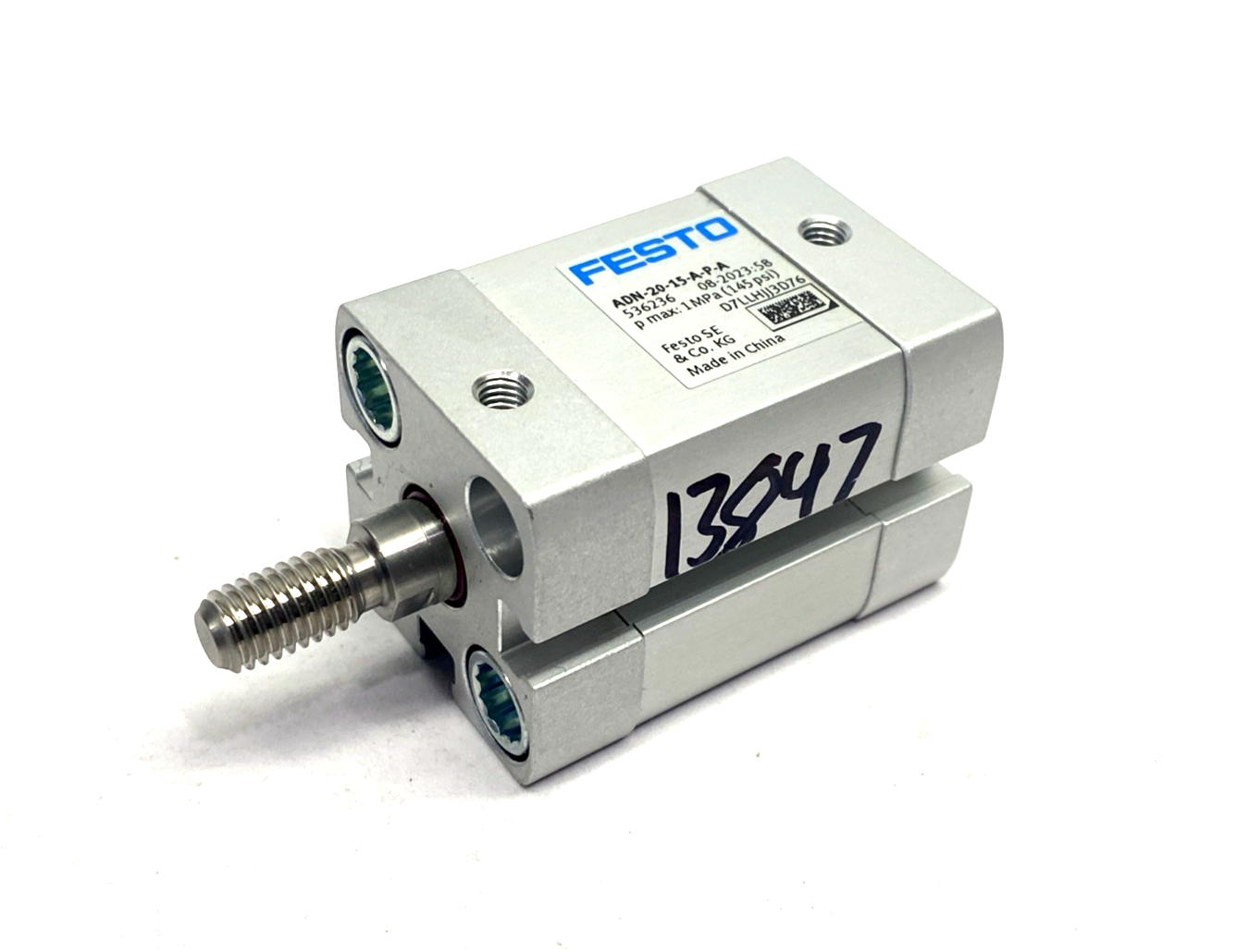 Festo ADN-20-15-A-P-A Compact Cylinder 20mm Bore 15mm Stroke 536236 - Maverick Industrial Sales