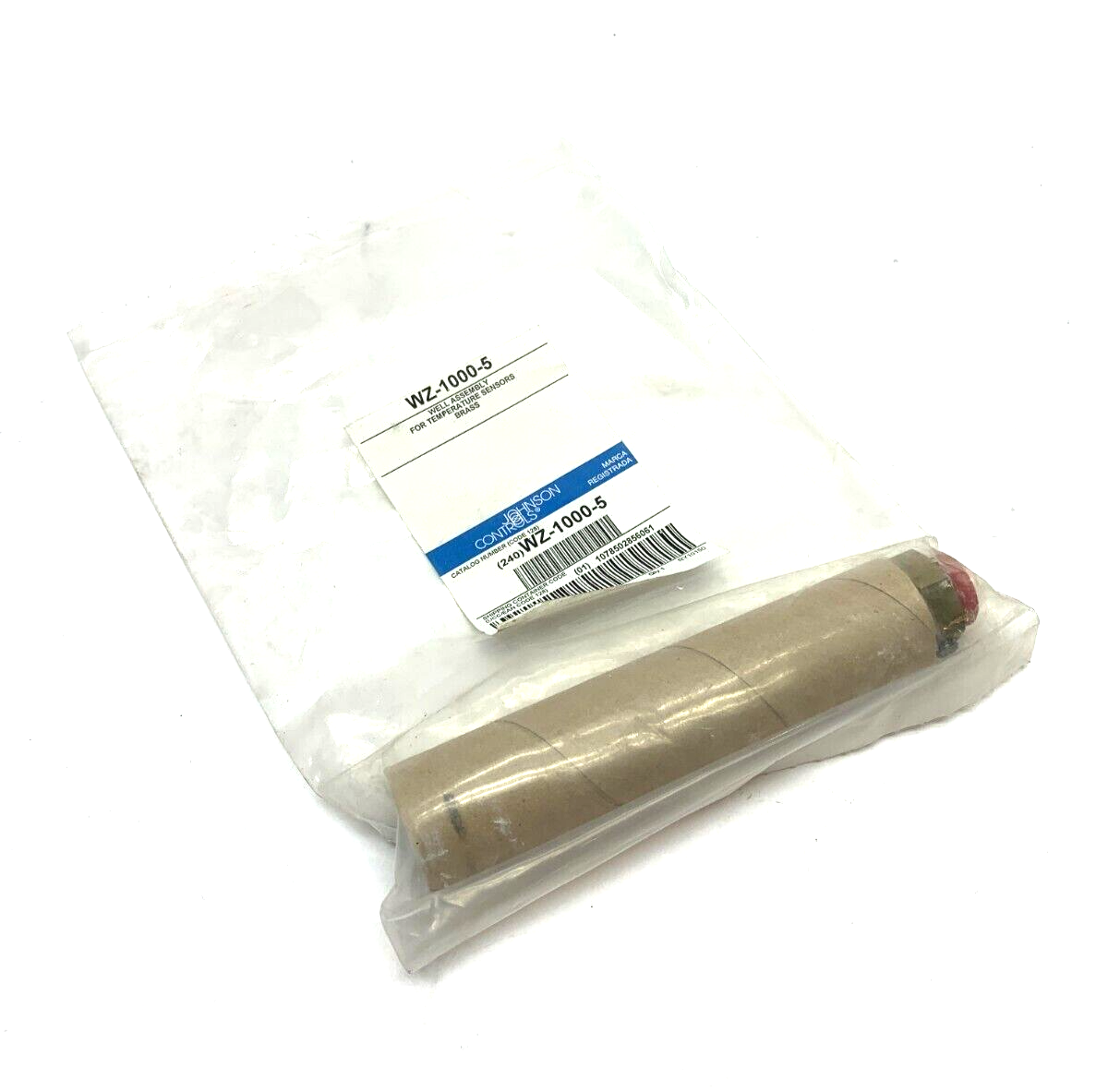 WZ-1000-5 | Johnson Controls Temperature Sensor Brass Well Assembly - New - Maverick Industrial Sales
