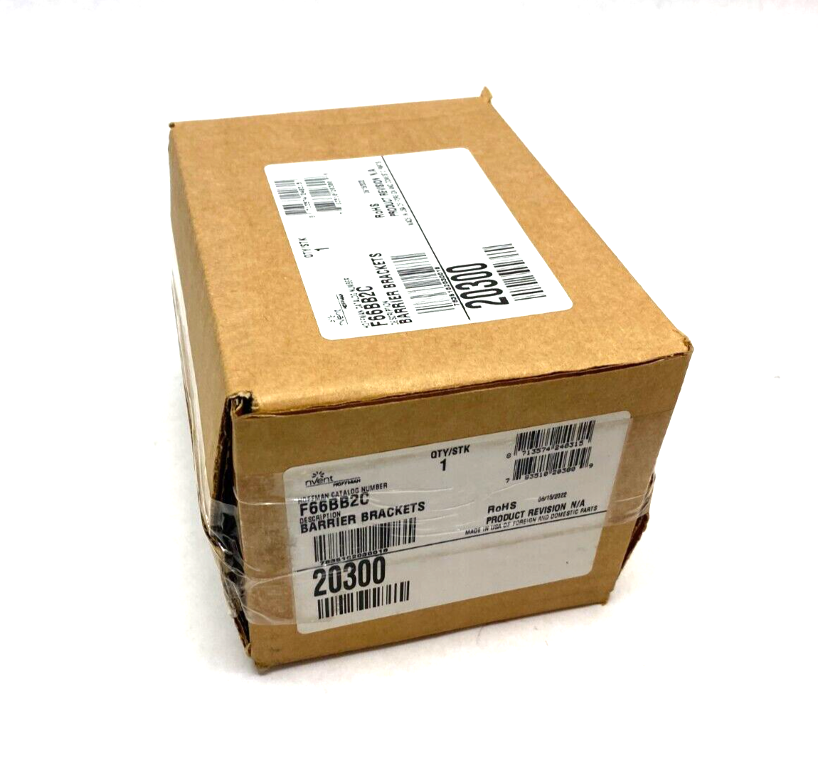 F66BB2C | Hoffman Barrier Brackets 2-Compartment fits 6" x 6" BOX OF 5 - New - Maverick Industrial Sales