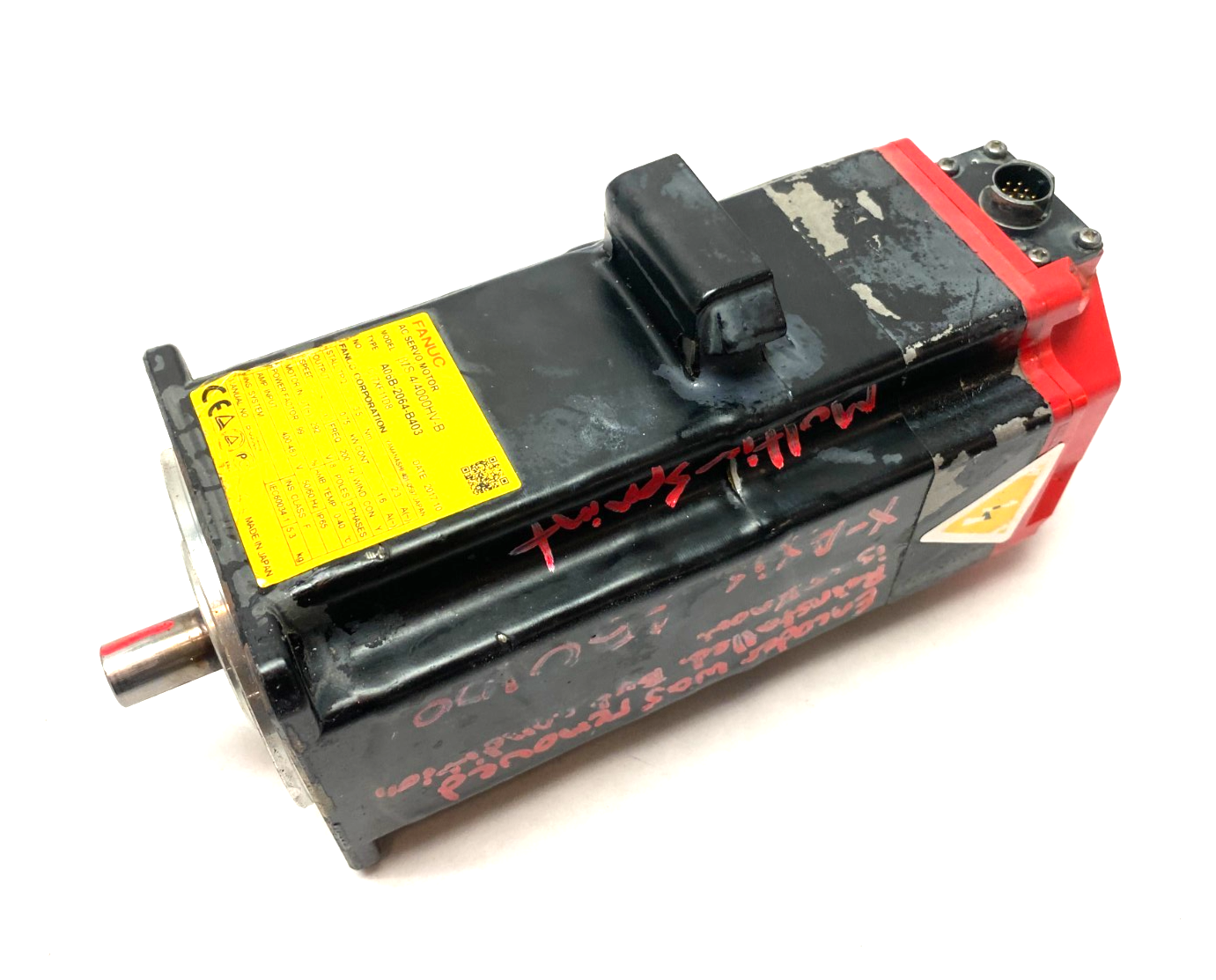 Fanuc A06B-2064-B403 3-Phase AC Servo Motor BiS 4/4000HV-B - For parts or not working - Maverick Industrial Sales