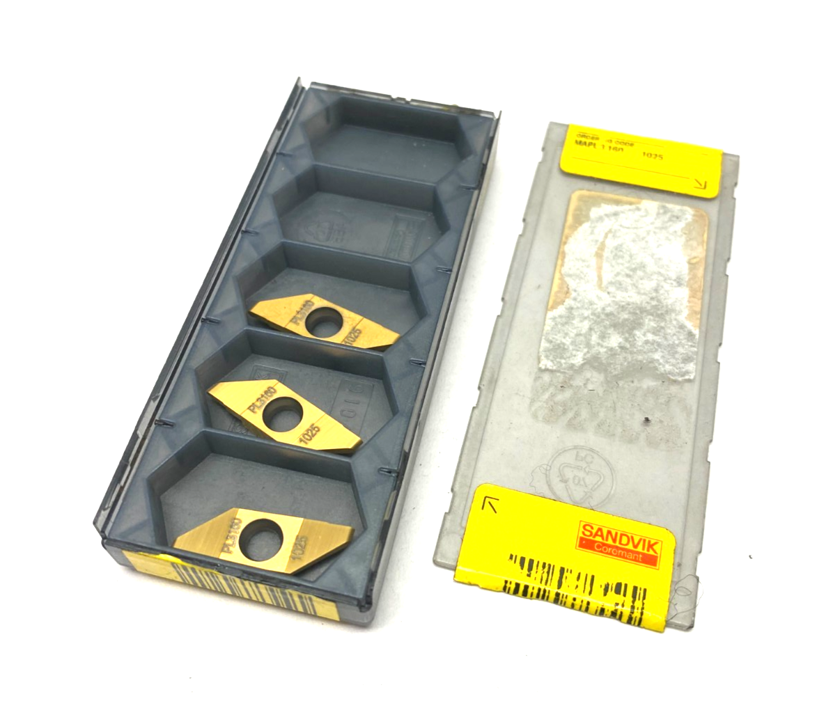 Sandvik MAPL 3 160 1025 CoroCut® XS Insert for Profiling 6493372 PKG OF 3 - Maverick Industrial Sales