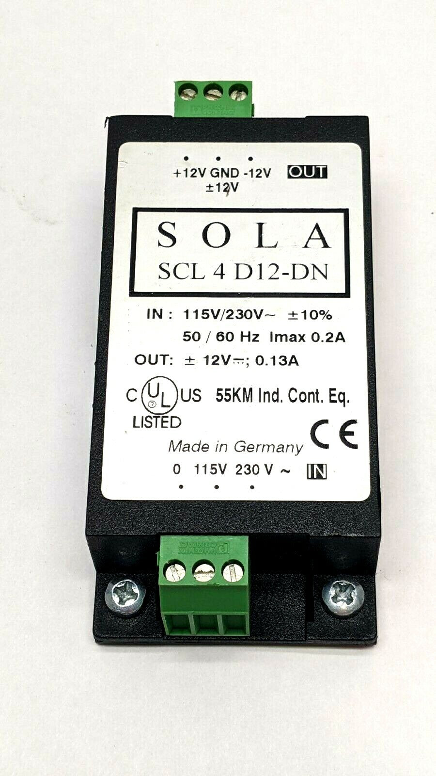 SOLA SCL4 D12-DN Linear Power Supply 4w - Used - Maverick Industrial Sales