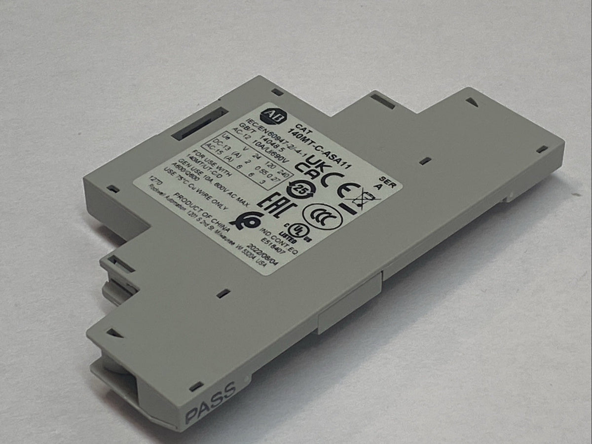 140MT‑C‑ASA11 | Allen-Bradley Side-Mounted Auxiliary Contact - Used - Maverick Industrial Sales