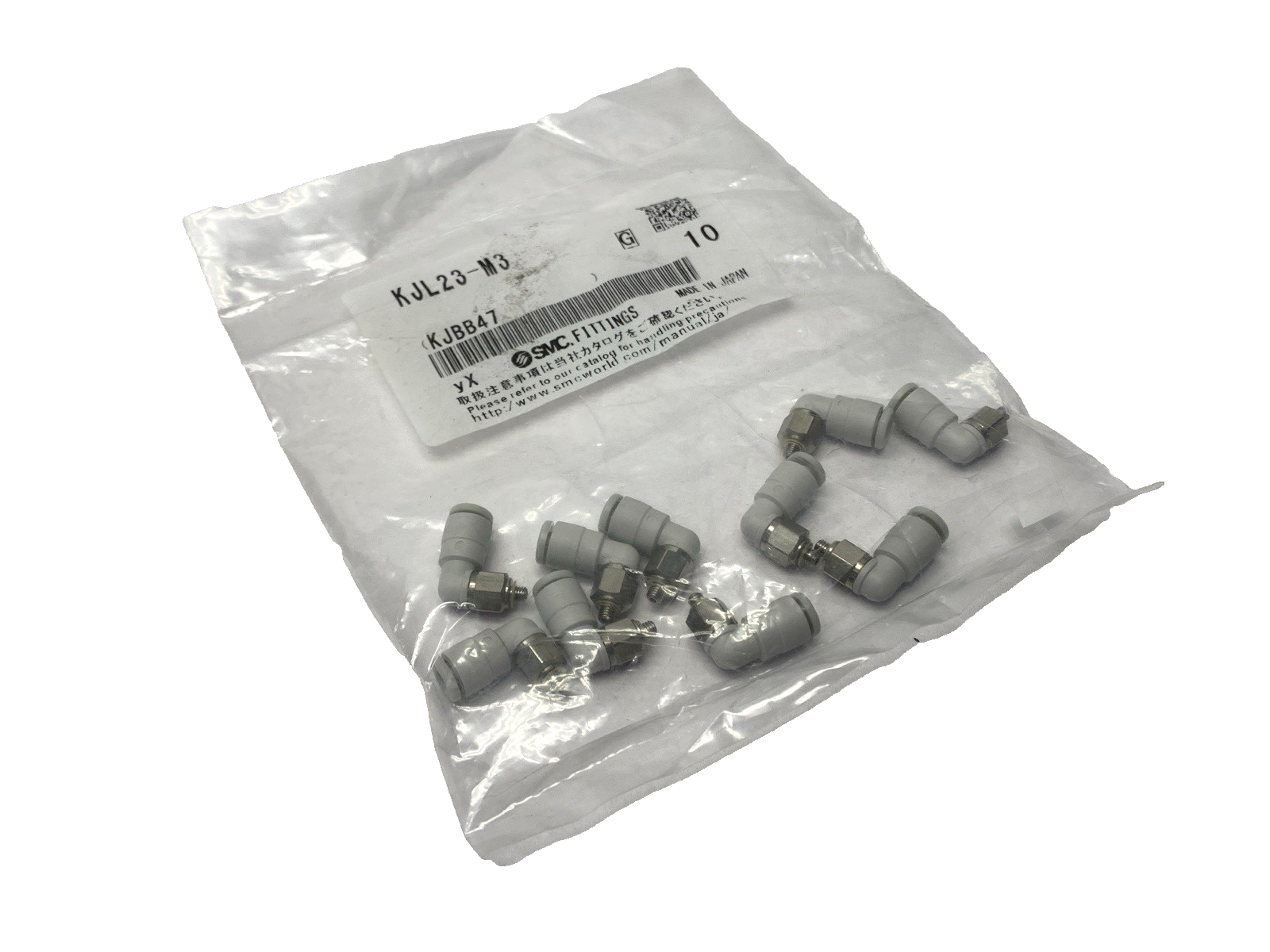 SMC KJL23-M3 Pneumatic Fitting 1/8" PKG OF 10 - Maverick Industrial Sales