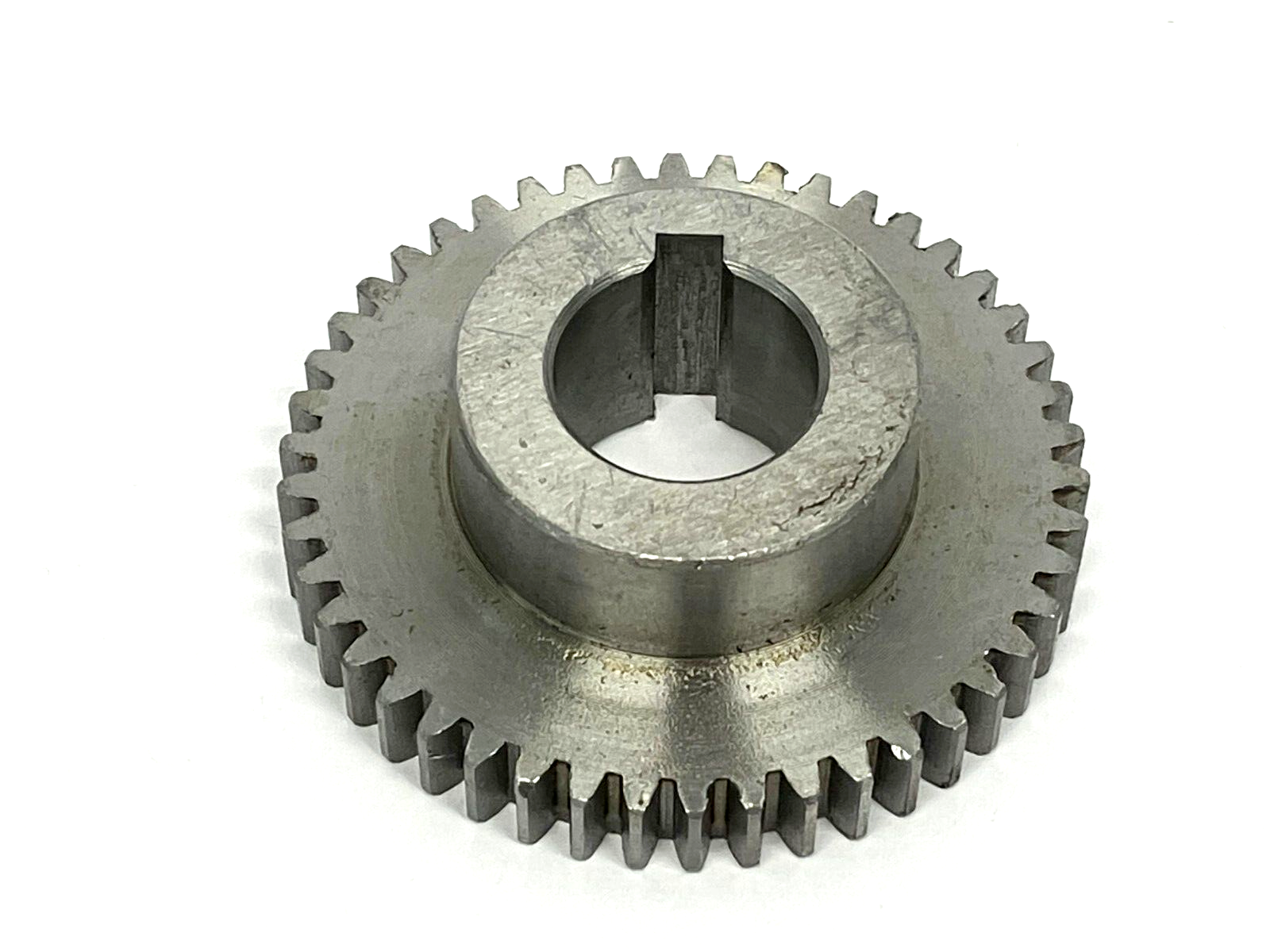 Gear 46 Tooth 2.35" OD, .75" Bore, .08" Overall Width, Steel - New – Open box - Maverick Industrial Sales