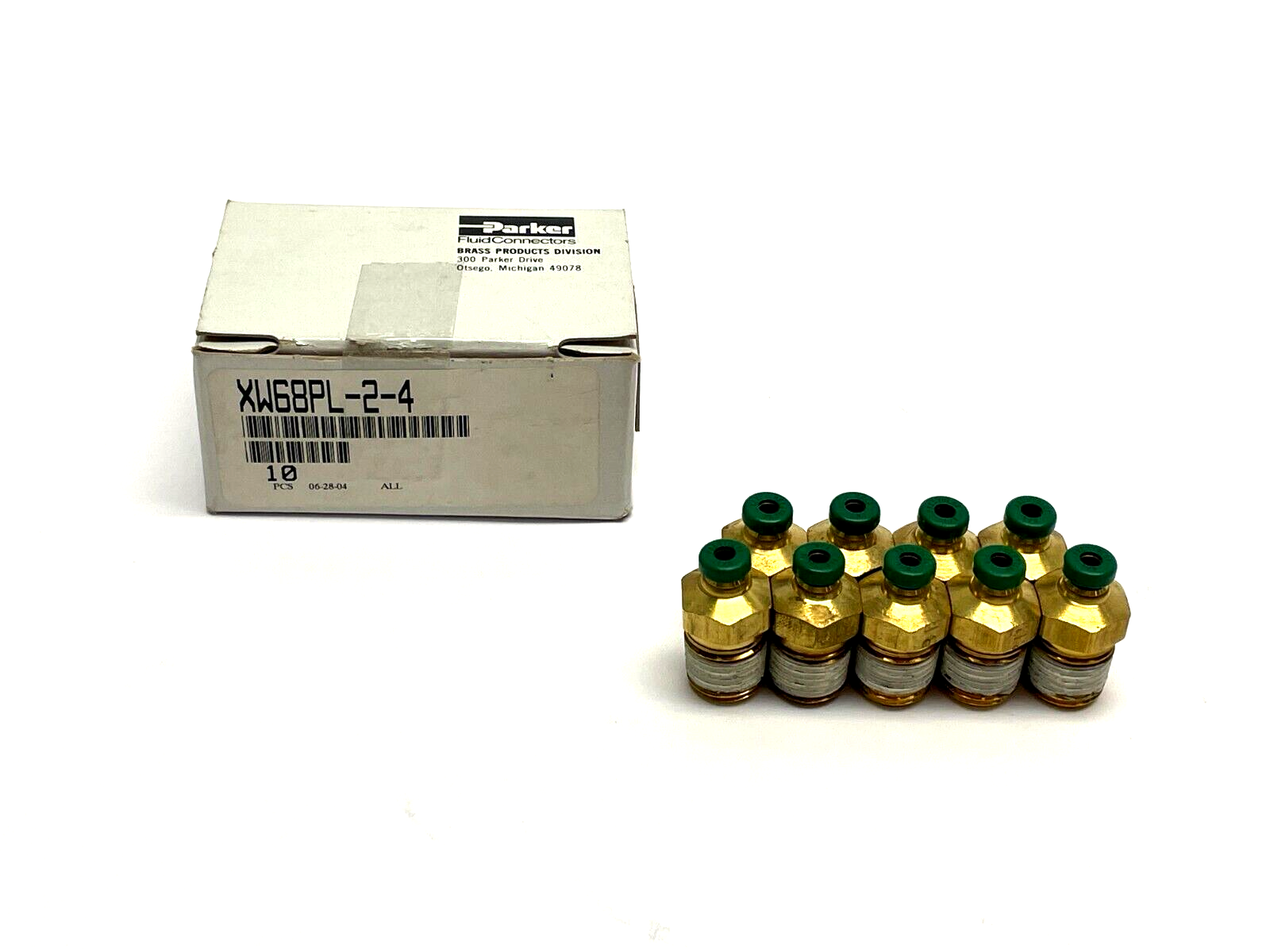 Parker XW68PL-2-4 Push-to-Connect Instant Fitting PKG OF 9 - New – Open box - Maverick Industrial Sales