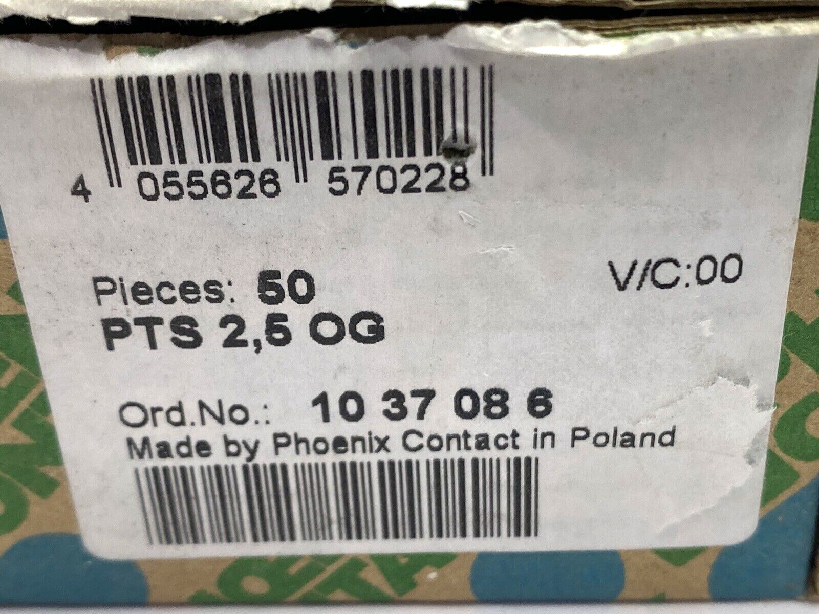 Phoenix Contact 1037086 Disconnect Terminal Block PTTBS 2,5 OG LOT OF 13 - New – Open box - Maverick Industrial Sales