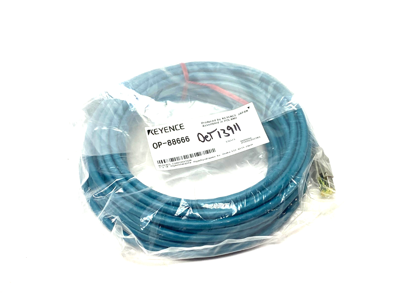 Keyence OP-88666 Double Ended Ethernet Cable M12 8-Pin X-Coded 10m - Maverick Industrial Sales