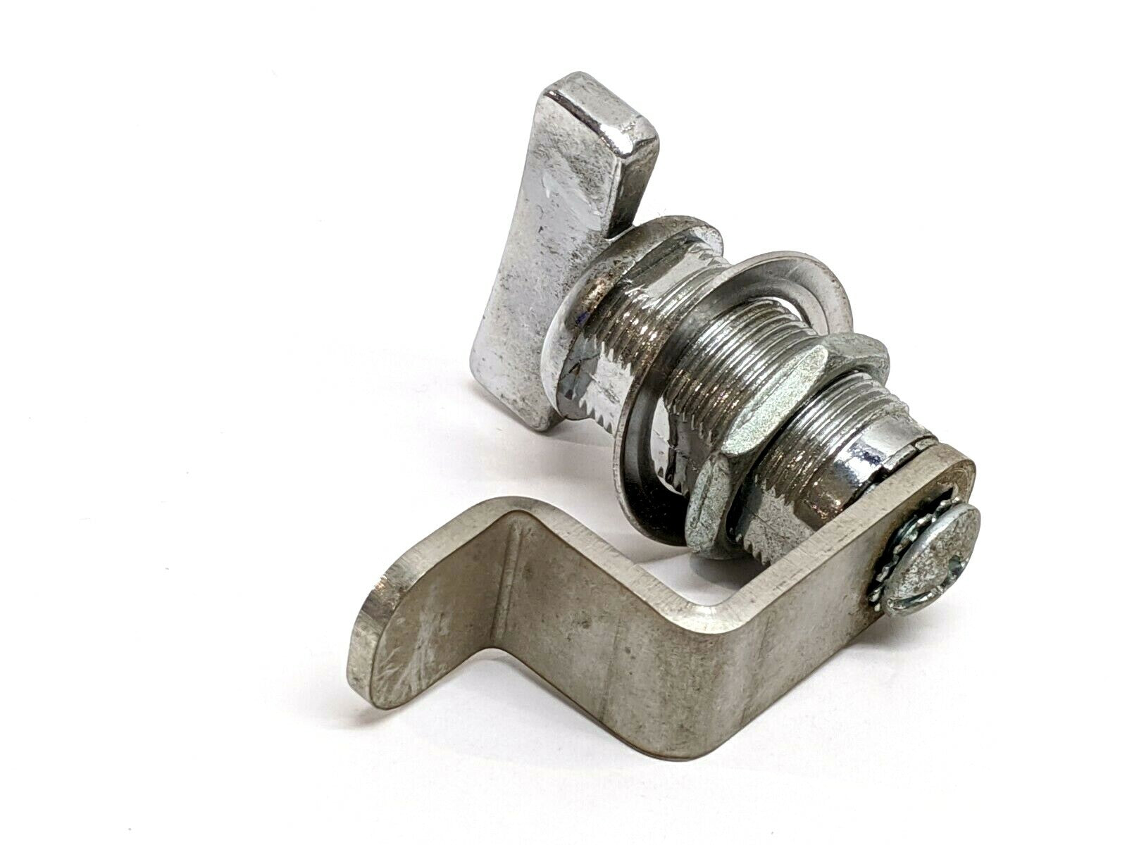 1-7/8” OAL, 3/4” Thread Diameter | Electrical Enclosure Winged Thumb Latch Lock, - New – Open box - Maverick Industrial Sales