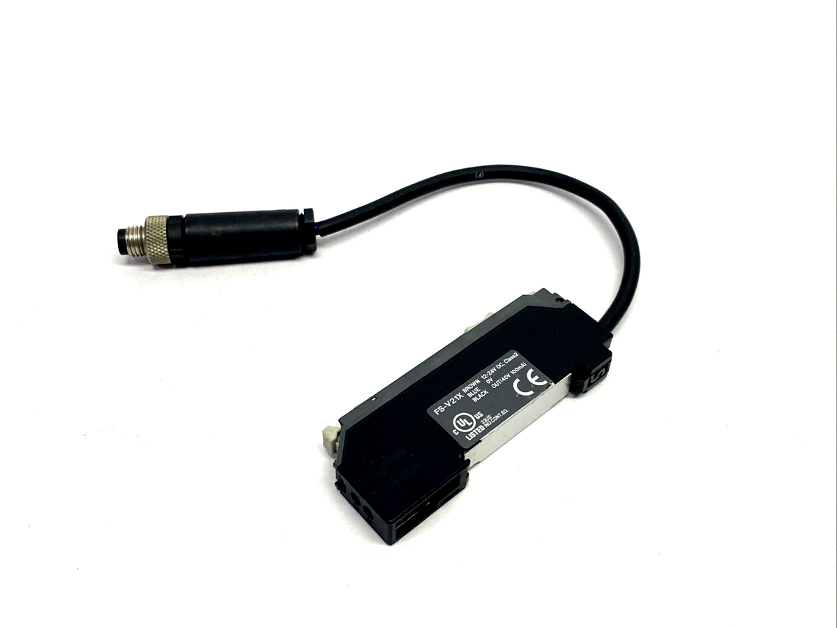 Keyence FS-V21X Fiber Optic Sensor Amplifier Unit MISSING COVER DOOR - Maverick Industrial Sales