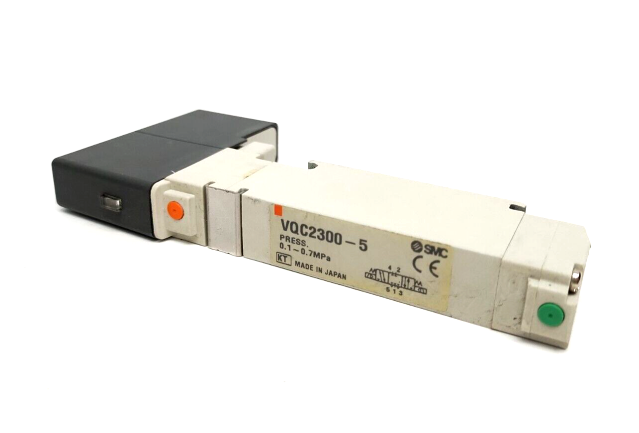 VQC2300-5 | SMC 5 Port 3 Position Solenoid Valve 24VDC - Used - Maverick Industrial Sales