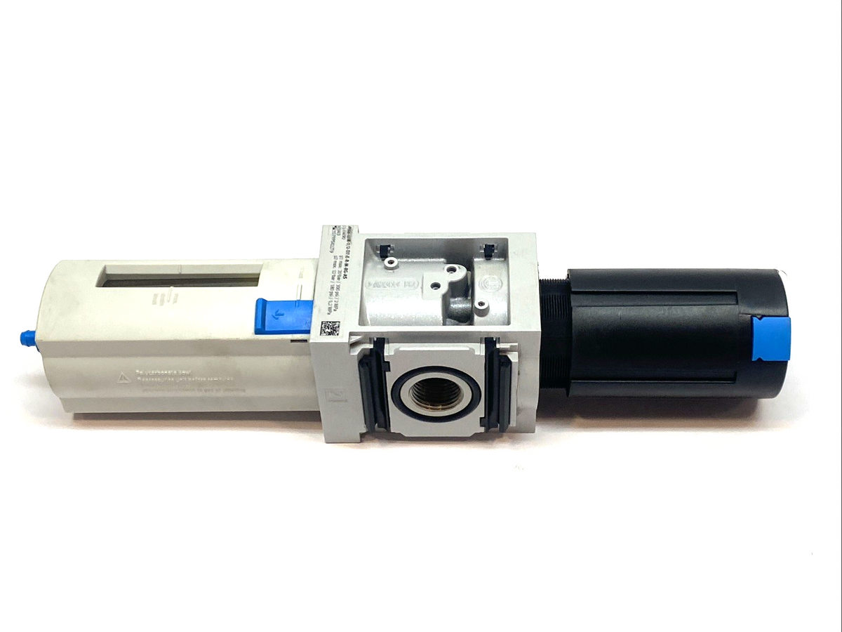 MS6-LFR-1/2-D7-E-R-M-RG-AS | Festo Filter Regulator G1/2 0.5–12bar 40µm NO GAUGE - Used - Maverick Industrial Sales