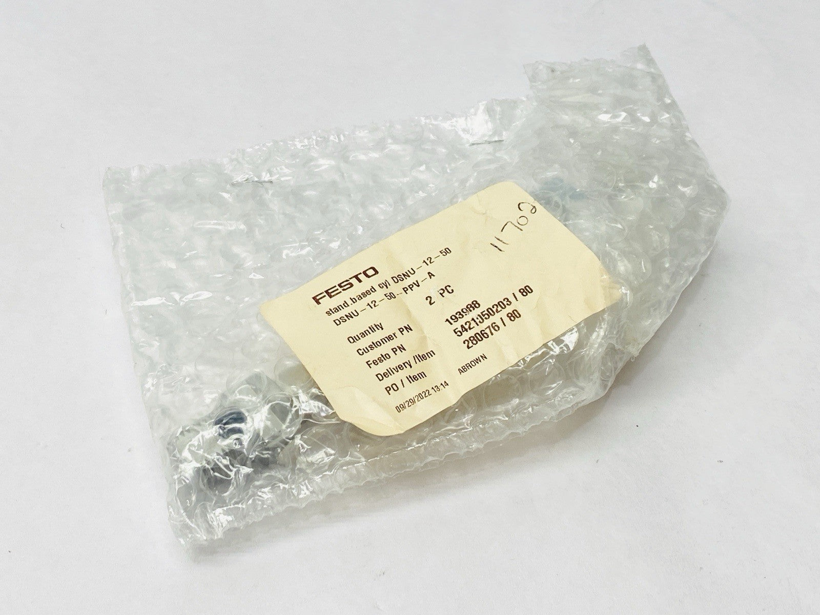 Festo DSNU-12-50-PPV-A Pneumatic Cylinder 12mm Dia 50mm Stroke 19192 - Maverick Industrial Sales
