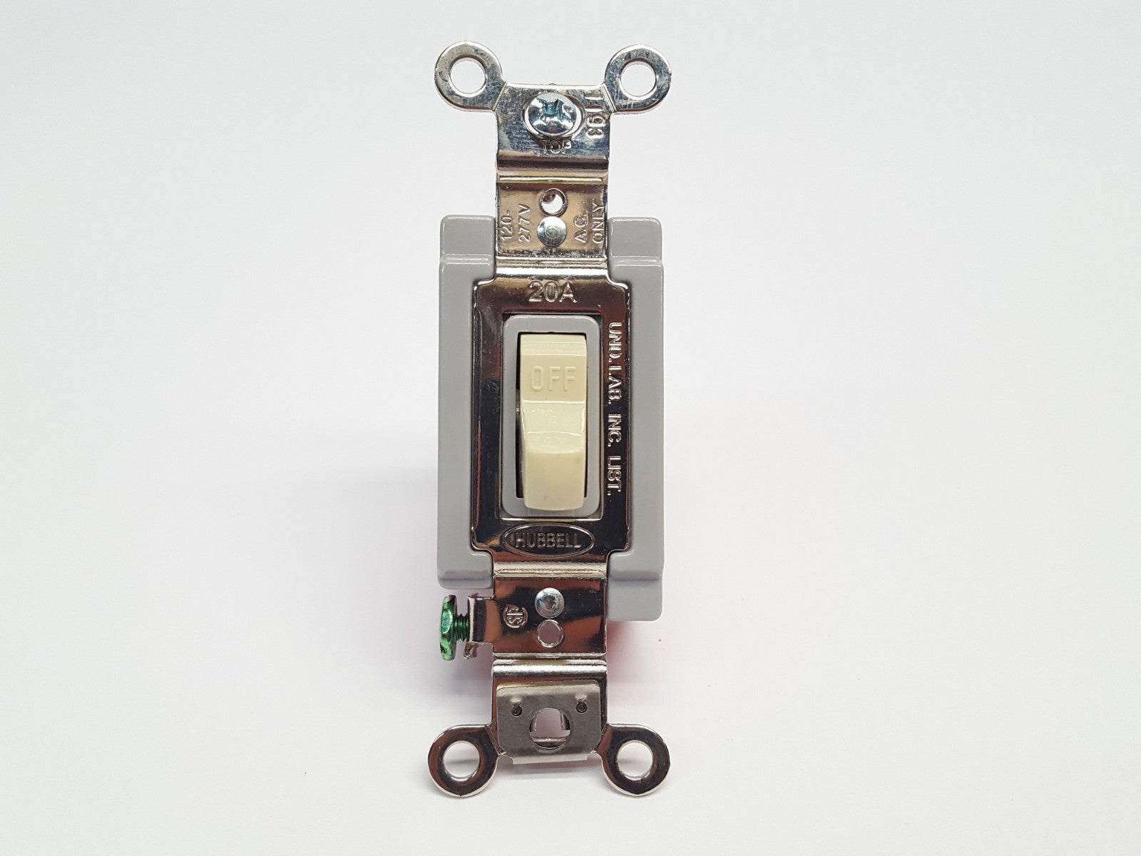 Hubbell HBL1222I Double Pole 20A 120/277V AC Light Switch - Used - Maverick Industrial Sales