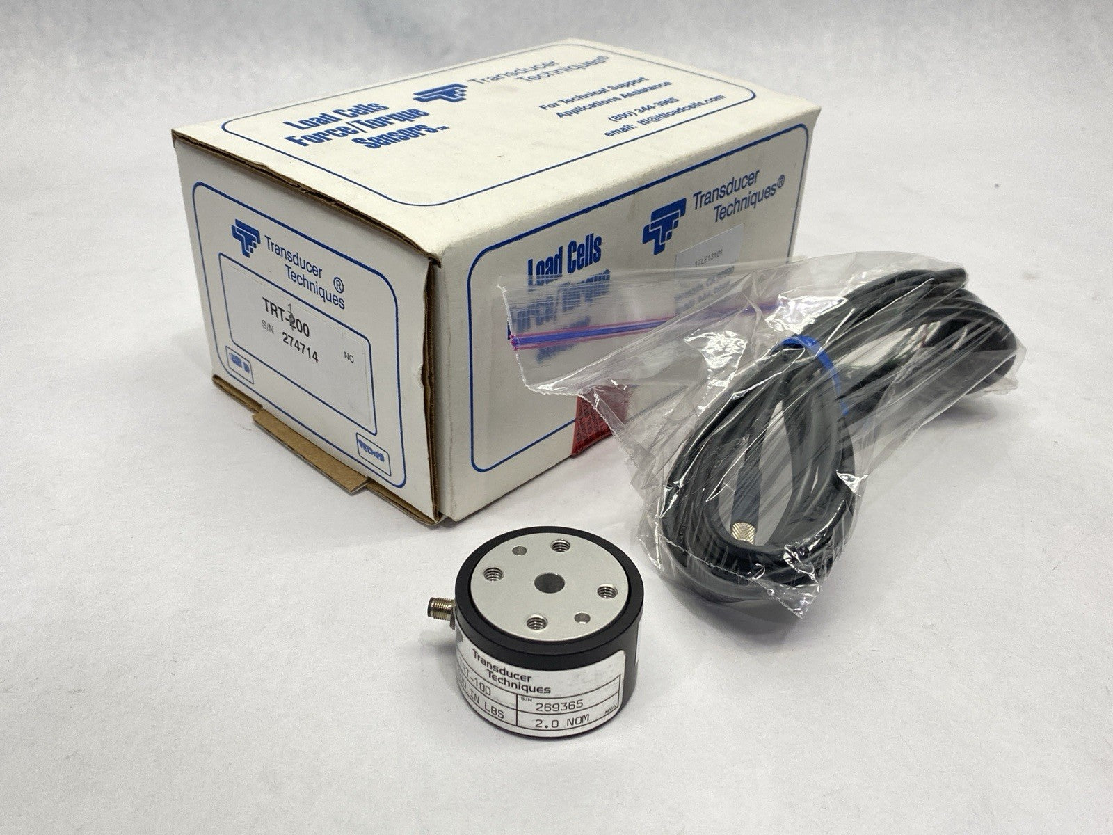 TRT-100 | Transducer Techniques Reaction Torque Sensor - Used - Maverick Industrial Sales