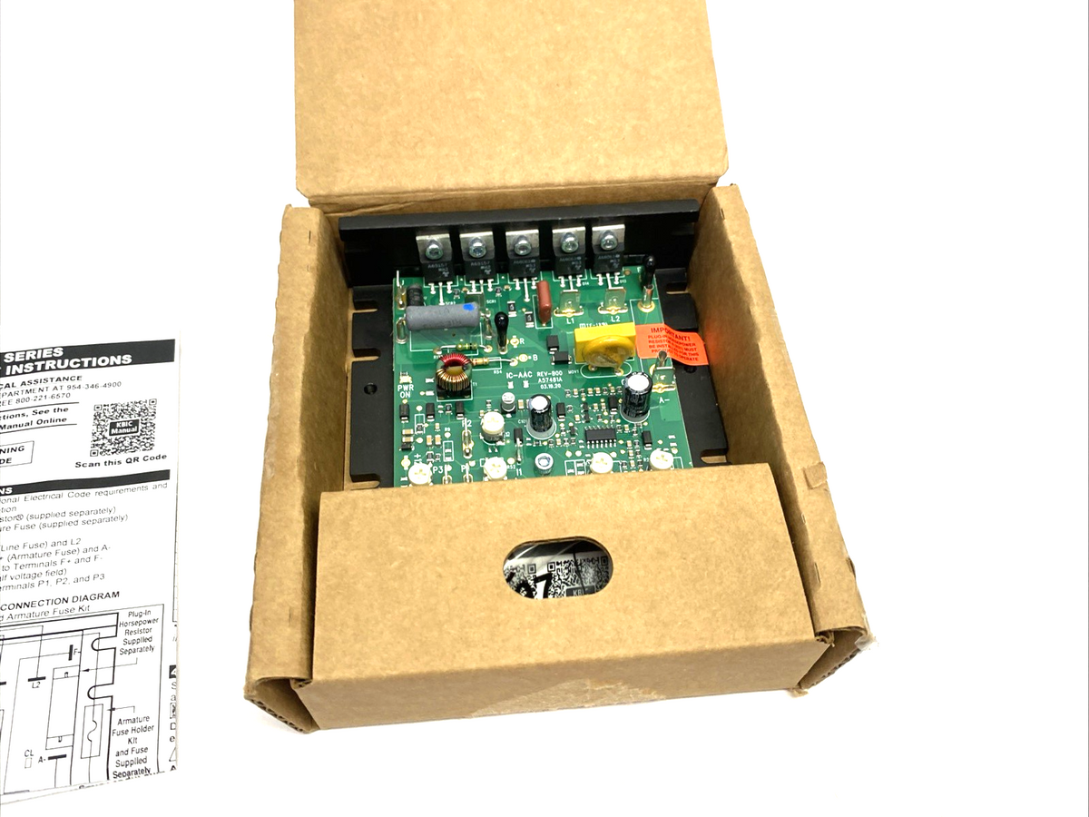KB Controls KBIC-240D Adjustable Speed DC Drive, Open Chassis, 9464N - Maverick Industrial Sales