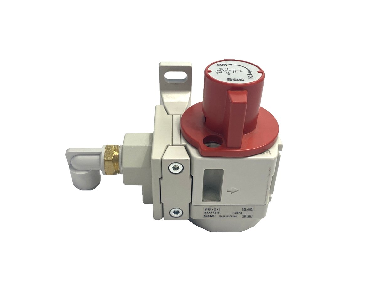 VHS30-03-D | SMC 3-Port Pneumatic Pressure Relief Hand Valve - New Other - Maverick Industrial Sales