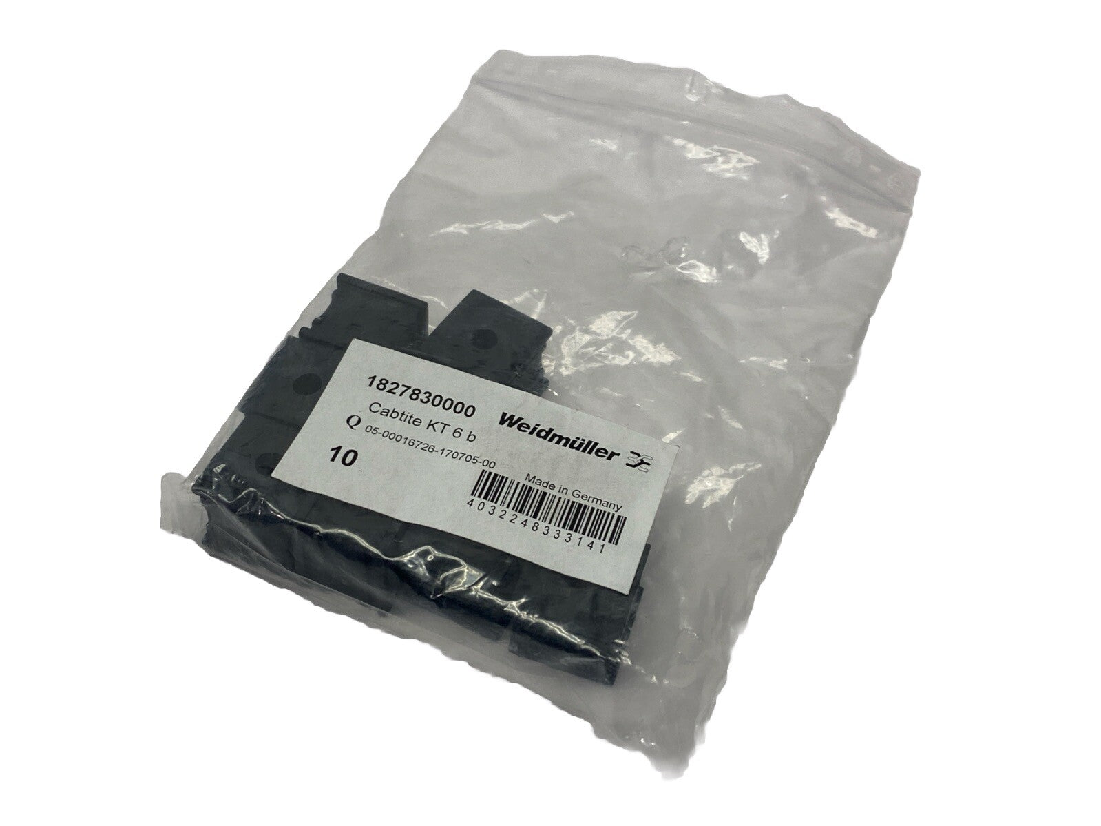 Weidmuller 1828000000 Cabtite Kit Black Cable Grommet PKG OF 10 - New - Maverick Industrial Sales