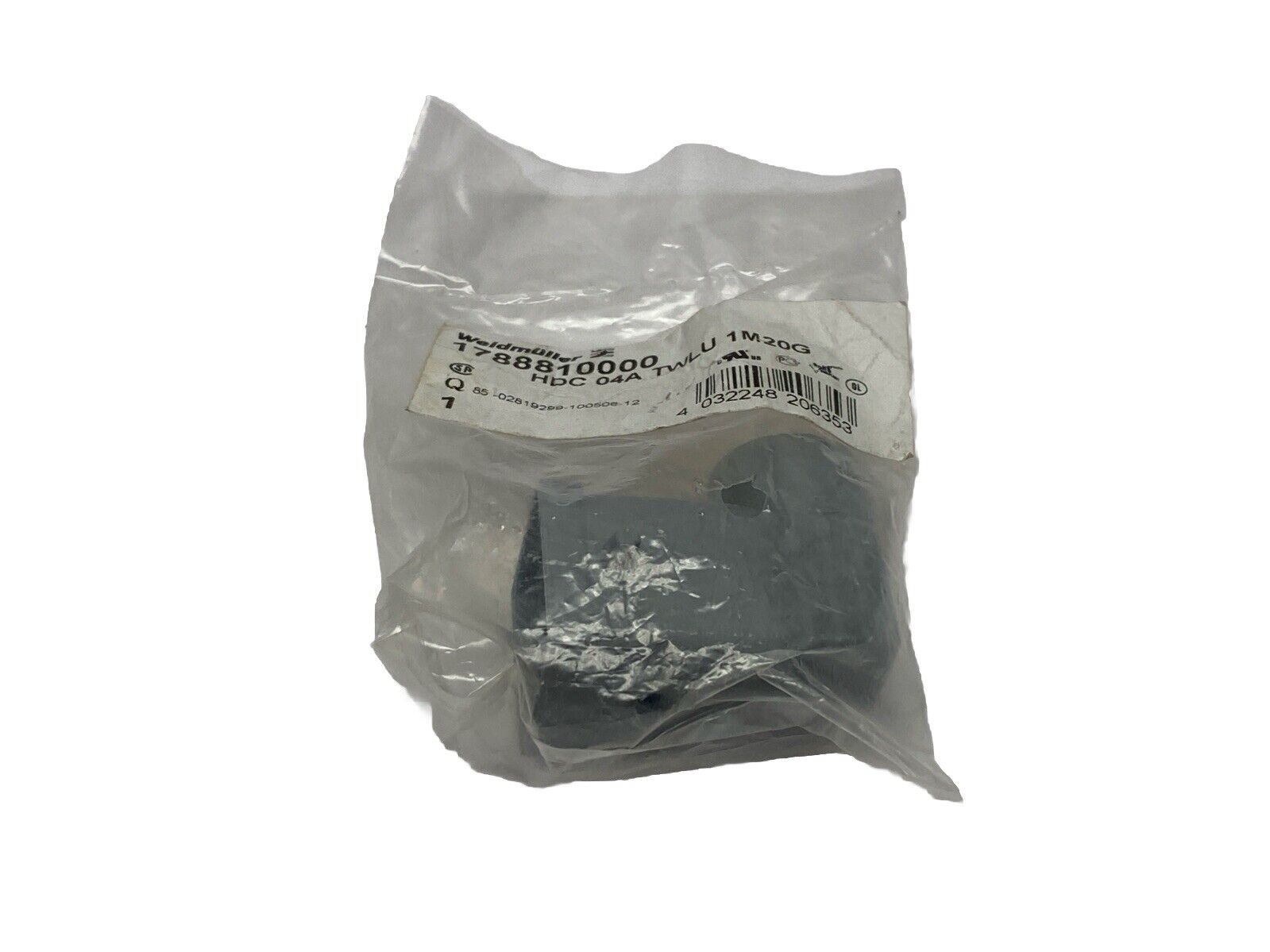 Weidmuller HDC 04A TWLU 1M20G Connector Hood Top Entry M20 1788810000 - New - Maverick Industrial Sales