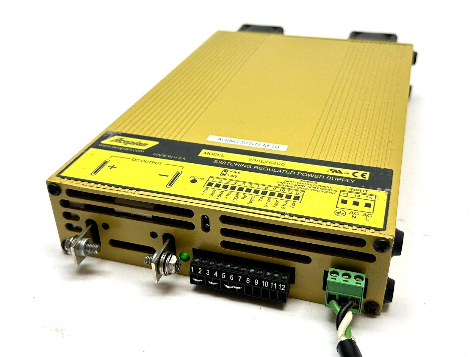 Acopian Y08LX6400 Switching Regulated Power Supply 64A 0-8V - Used - Maverick Industrial Sales