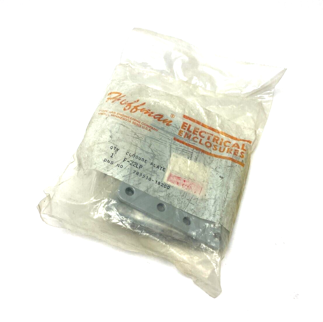 Hoffman F22LP nVent Lay-In Closure Plate 2.50 x 2.50" Gray Steel - New - Maverick Industrial Sales