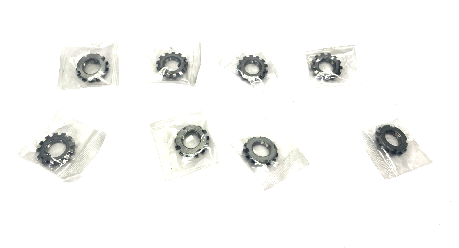 MiSUMi JLNK17 Bearing Lock Nut w/Tooth Lock Washer M17x1, Steel LOT OF 8 - Maverick Industrial Sales