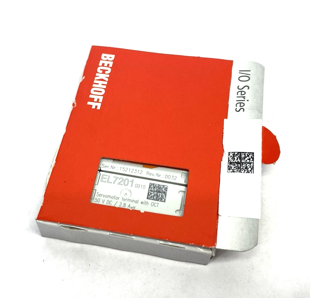 EL7201-0010 | Beckhoff Rev 0032 EtherCAT Terminal 1-Ch. Motion Interface Servomtr - New – Open box - Maverick Industrial Sales