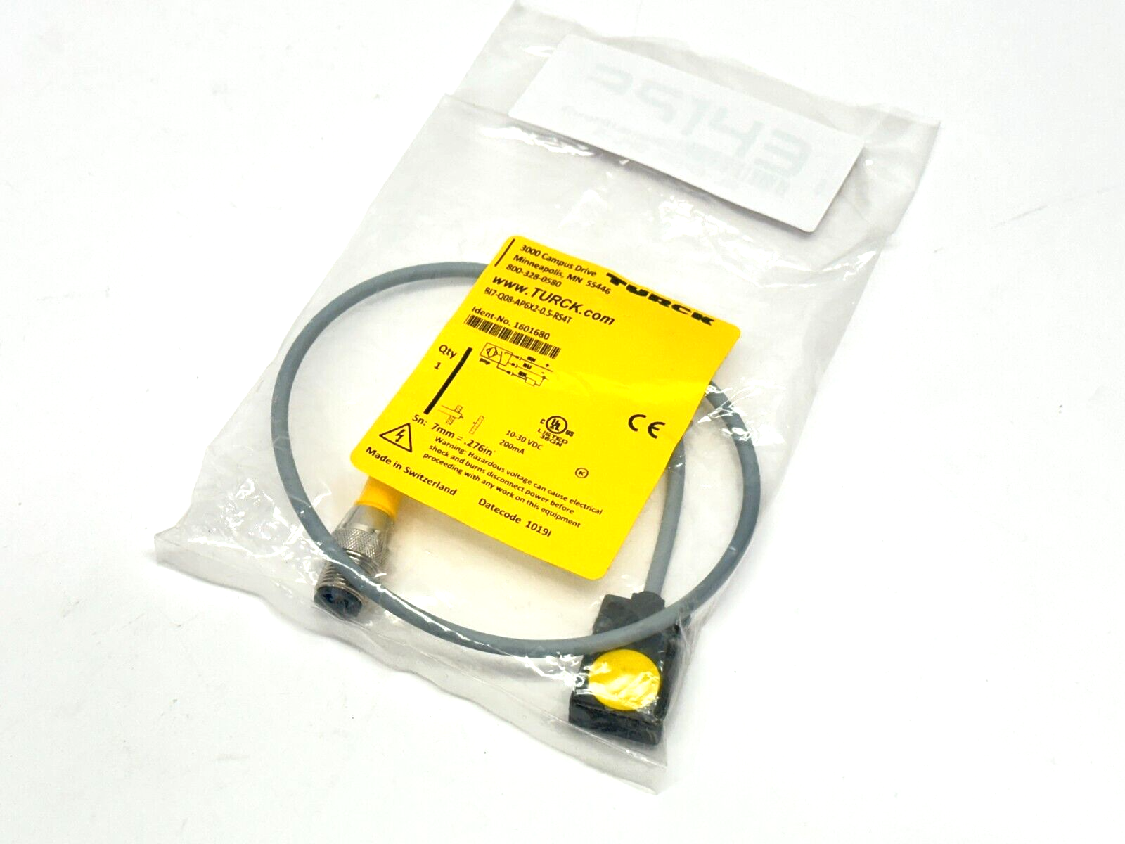 Turck BI7-Q08-AP6X2-0.5-RS4T Inductive Proximity Sensor 200mA 10-30VDC 1601680 - Maverick Industrial Sales