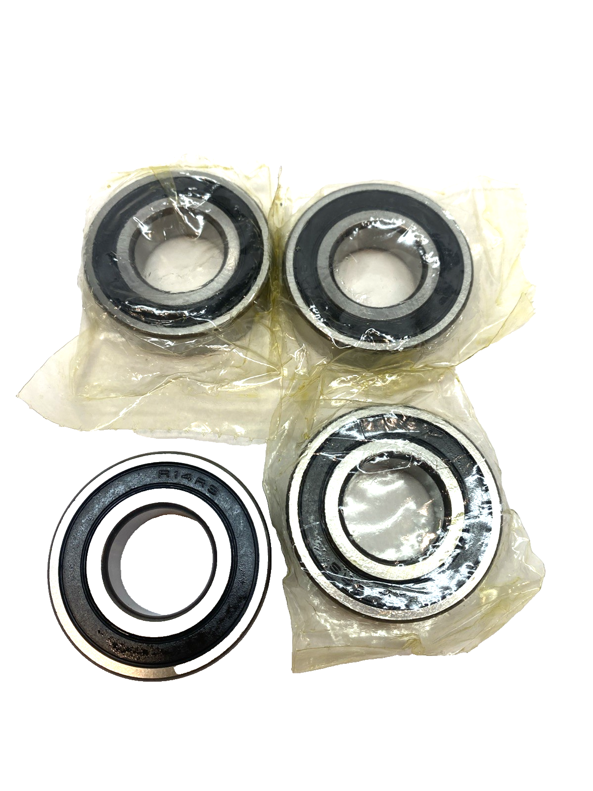 R14RS Deep Groove Ball Bearing, Rubber-Sealed Both Sides LOT OF 4 - Maverick Industrial Sales