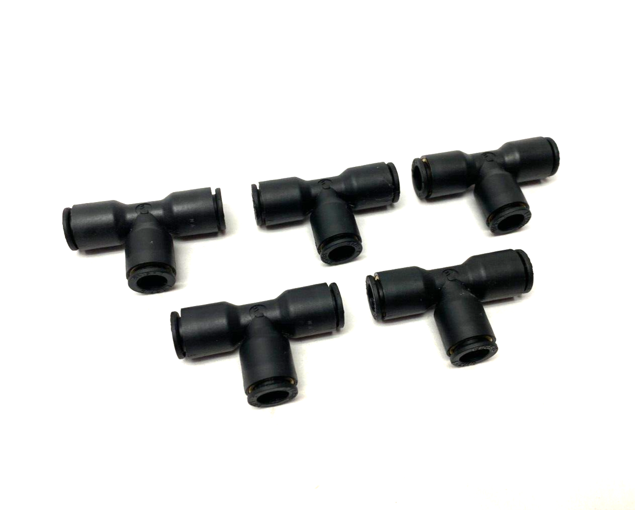 Parker Legris 3104 08 00 Pneumatic Push-In Union Tee Fitting 8mm Black LOT OF 5 - Maverick Industrial Sales