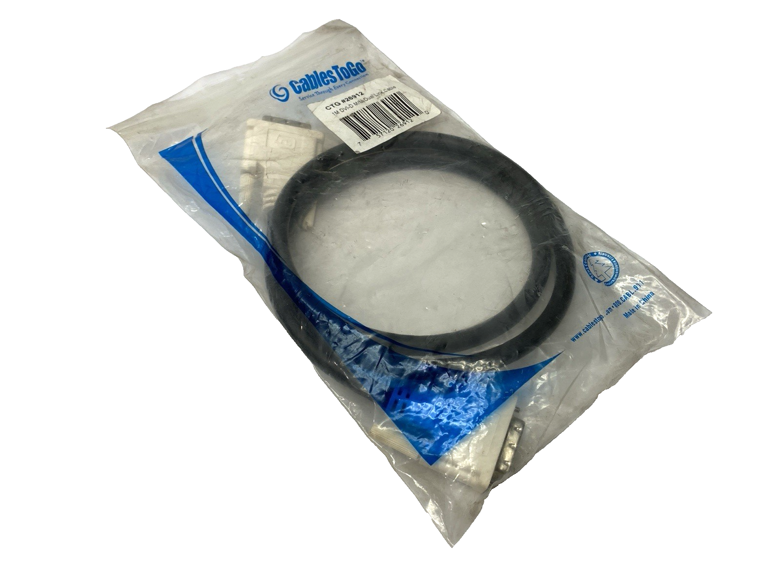 26912 | C2G Dual Link Digital Video Cable DVI-3 Male/Male 1m - New - Maverick Industrial Sales