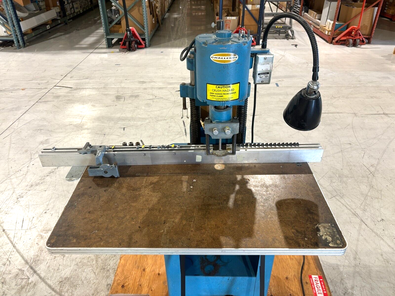 JF | The Challenge Machinery Co. Model Paper Drill Press, Commercial Hole Punch - Used - Maverick Industrial Sales
