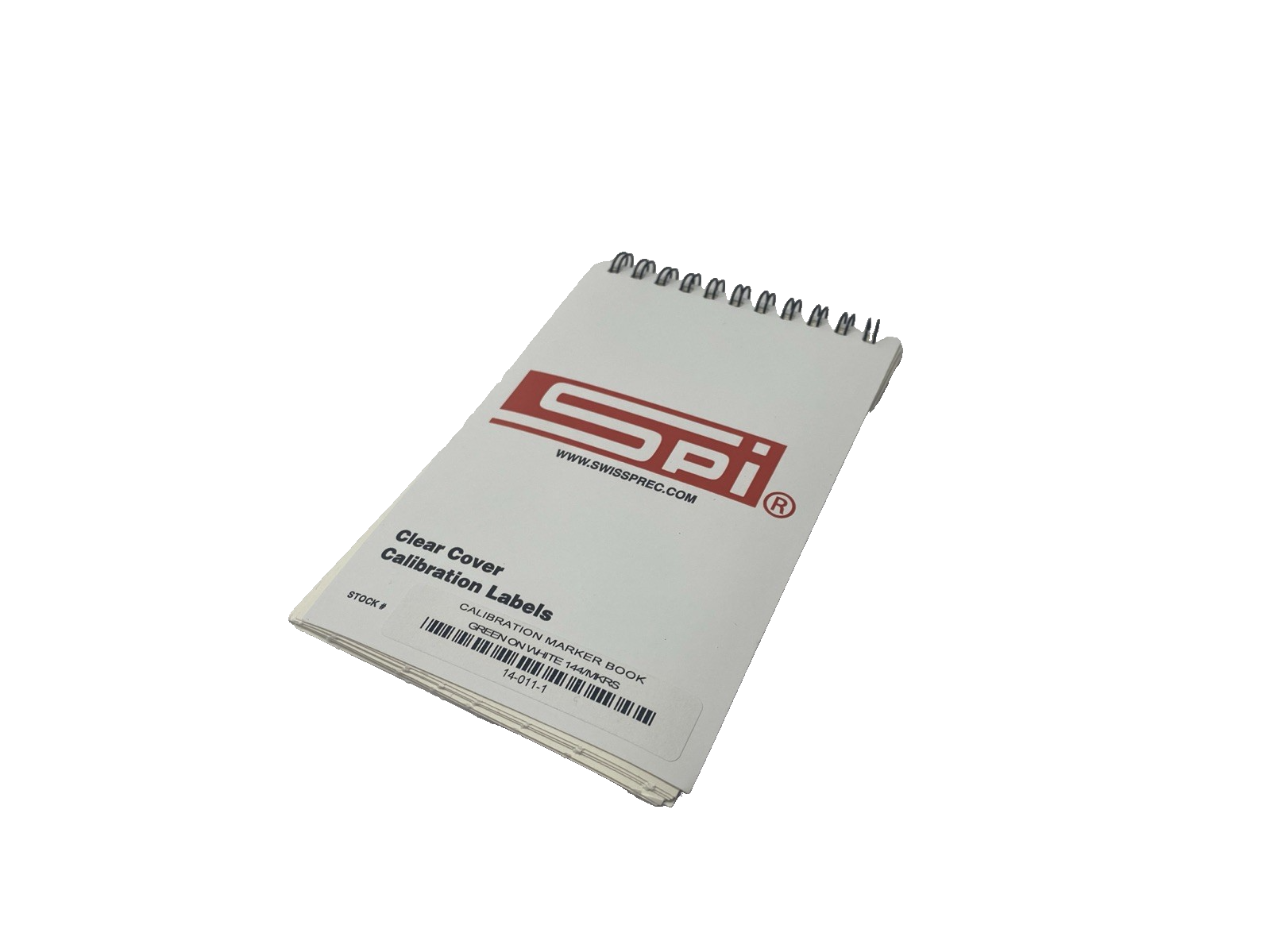 SPI 14-011-1 Clear Cover Calibration Labels Green/White 1-3/4"x5/8" BOOK OF 144 - Maverick Industrial Sales