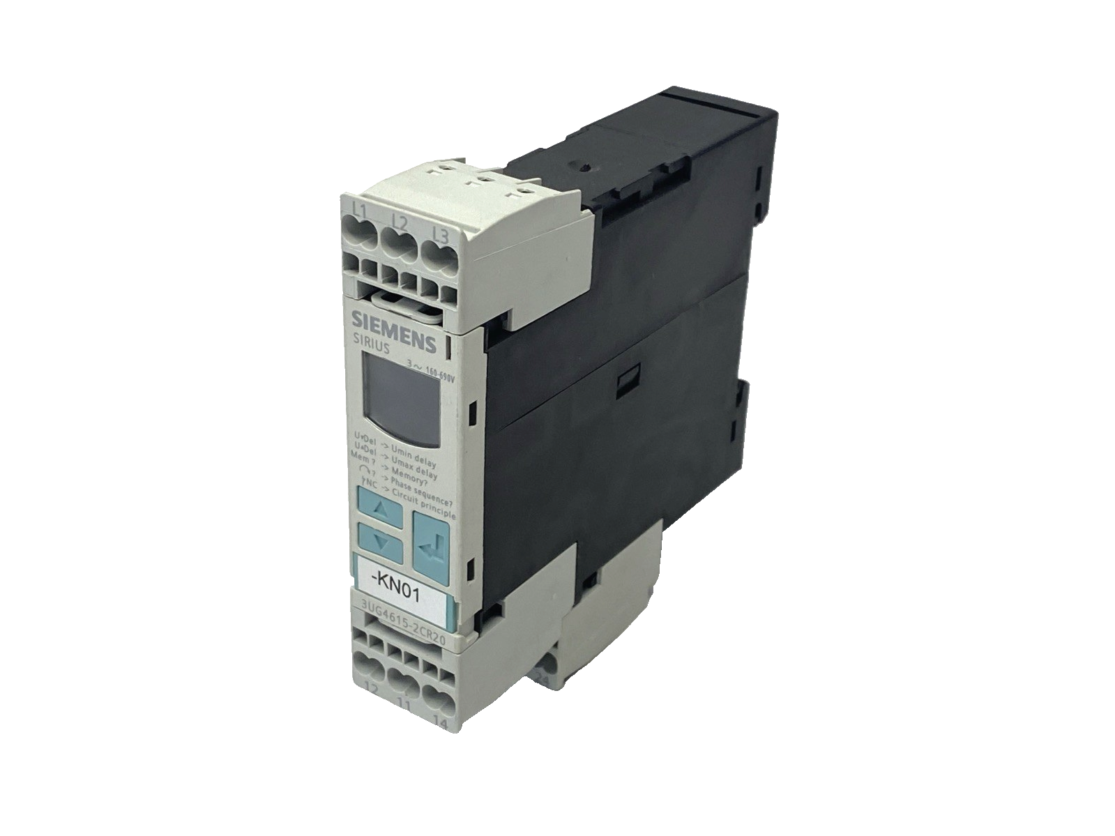 Siemens 3UG4615-2CR20 Network/Phase Monitoring Relay, 5-Function 5A, Digital - Maverick Industrial Sales