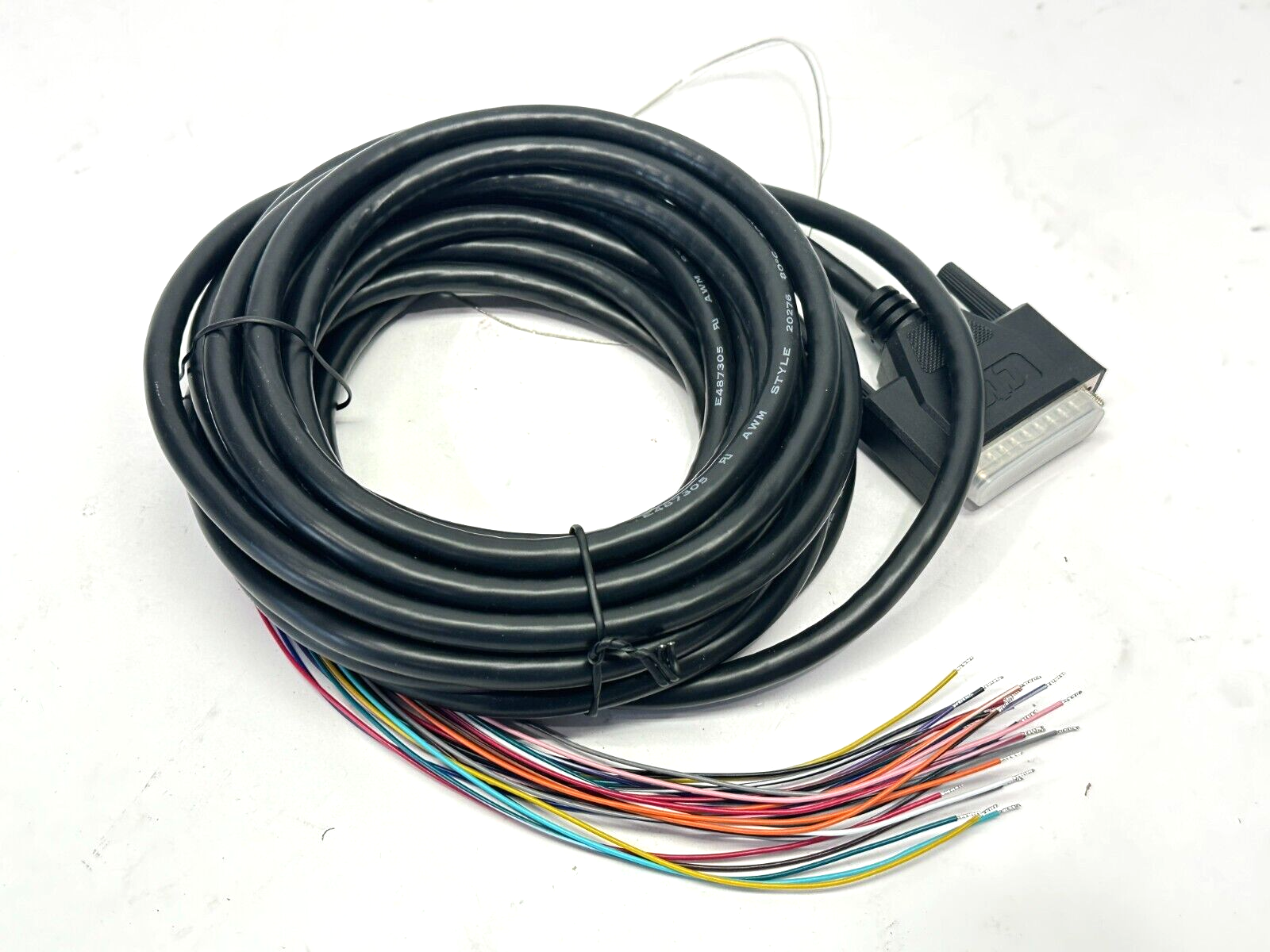 CTS ELEC-000563 D-Sub DB25 Single Ended Cordset 20ft - New – Open box - Maverick Industrial Sales