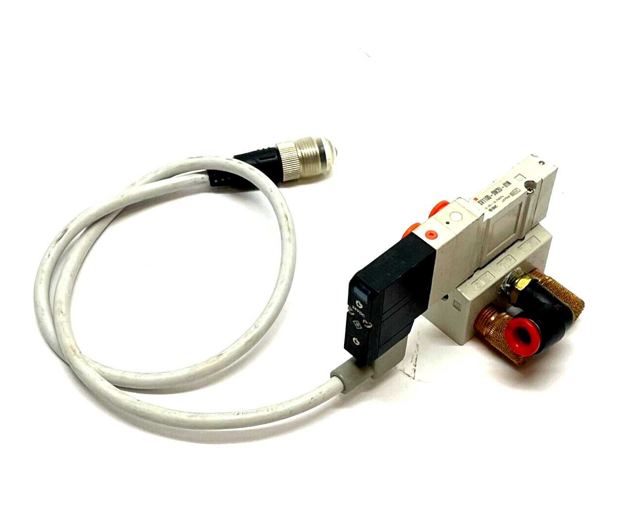 SV1100-5W2U-01N | SMC 5-Port 2-Pos. Single Solenoid Valve, 1/8" NPT - Used - Maverick Industrial Sales