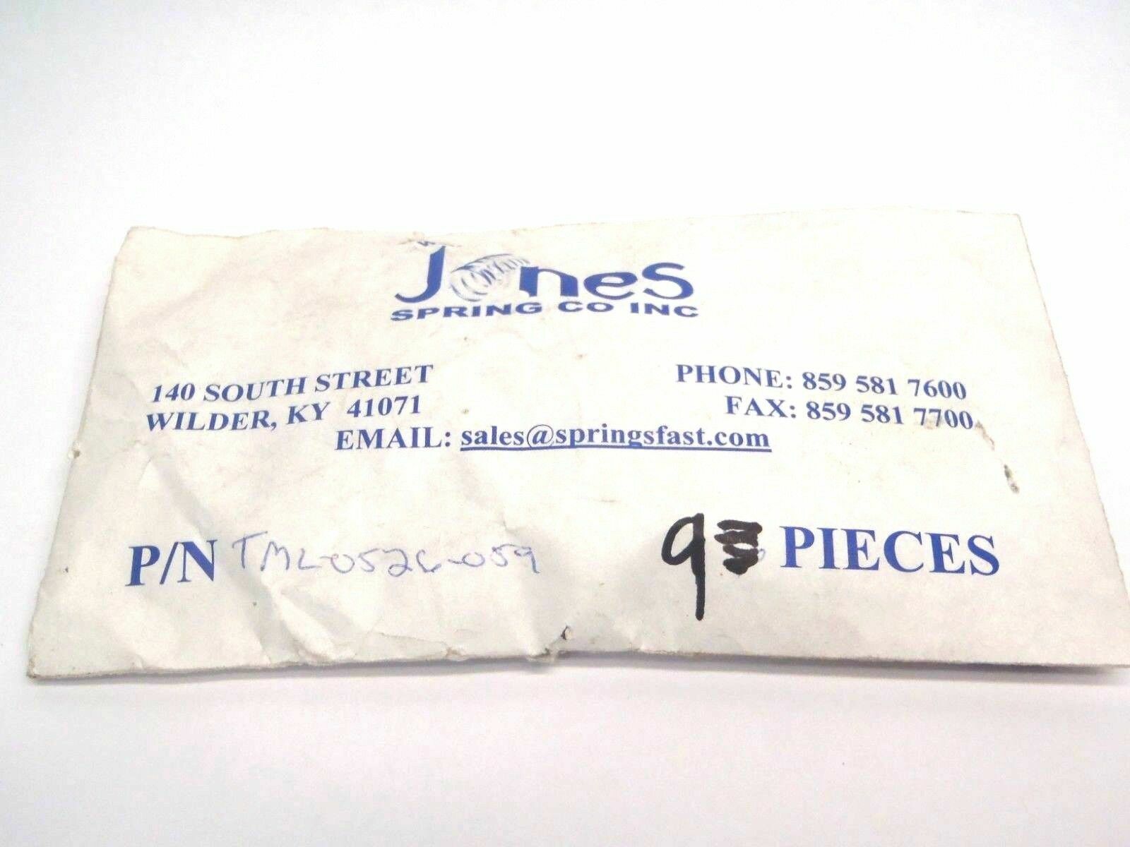 TML-0526-0059 | Jones Spring Co Gray Spring 1/2" x 1/2" LOT OF 9- New – Open box - Maverick Industrial Sales