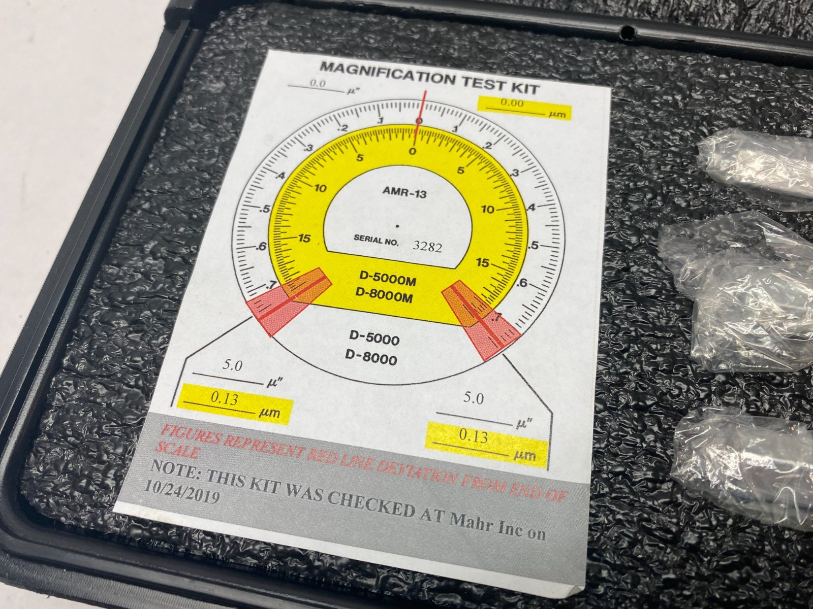 Mahr 2086961 Magnification Kit for Calibrating 5000:1, 8000:1 Millimar AMR-13 - Maverick Industrial Sales