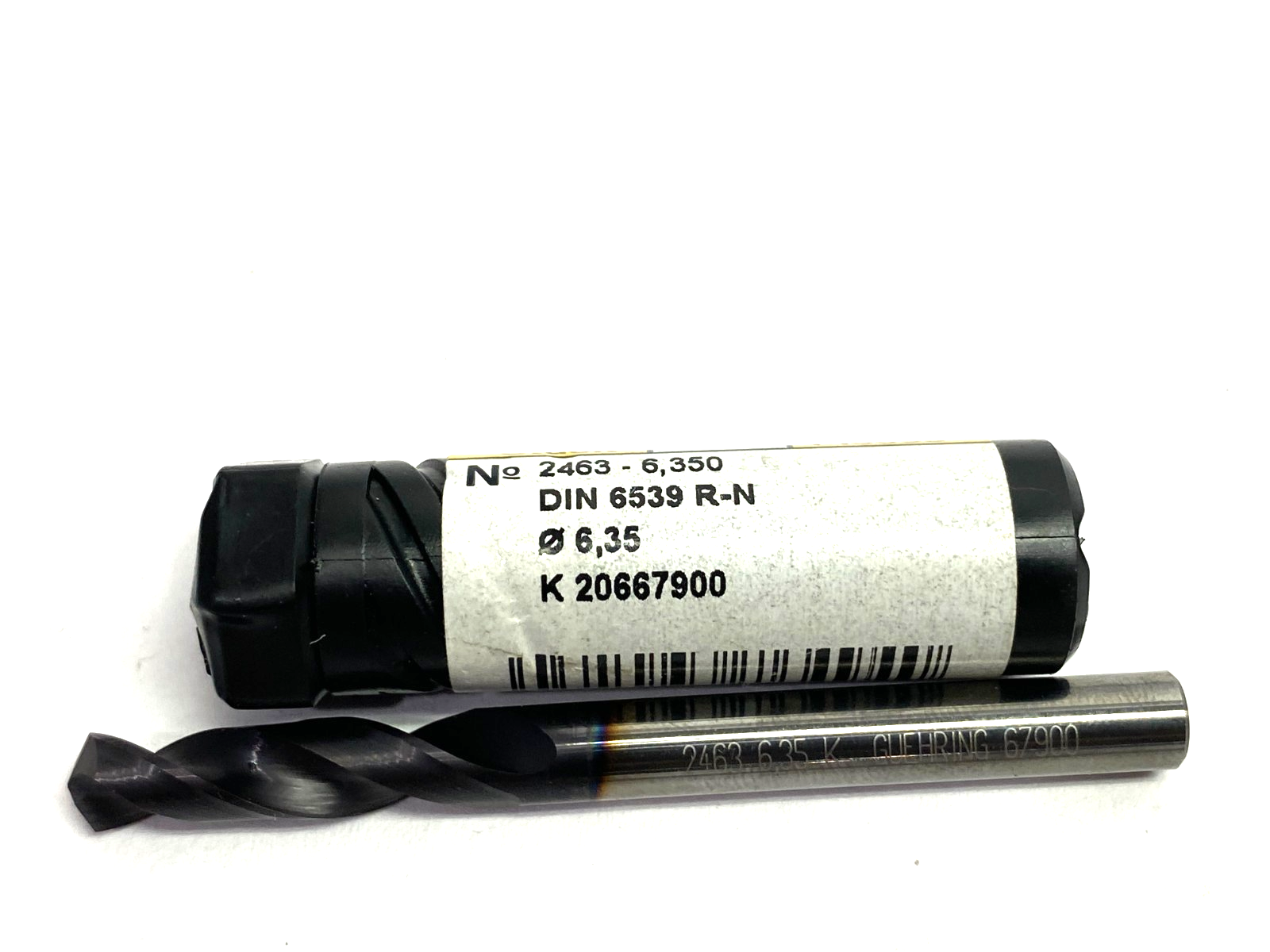 Guhring 2463-6,350 Drill, 1/4, Stub, Type N, Carbide, nano-FIREX 9024630063500 - Maverick Industrial Sales