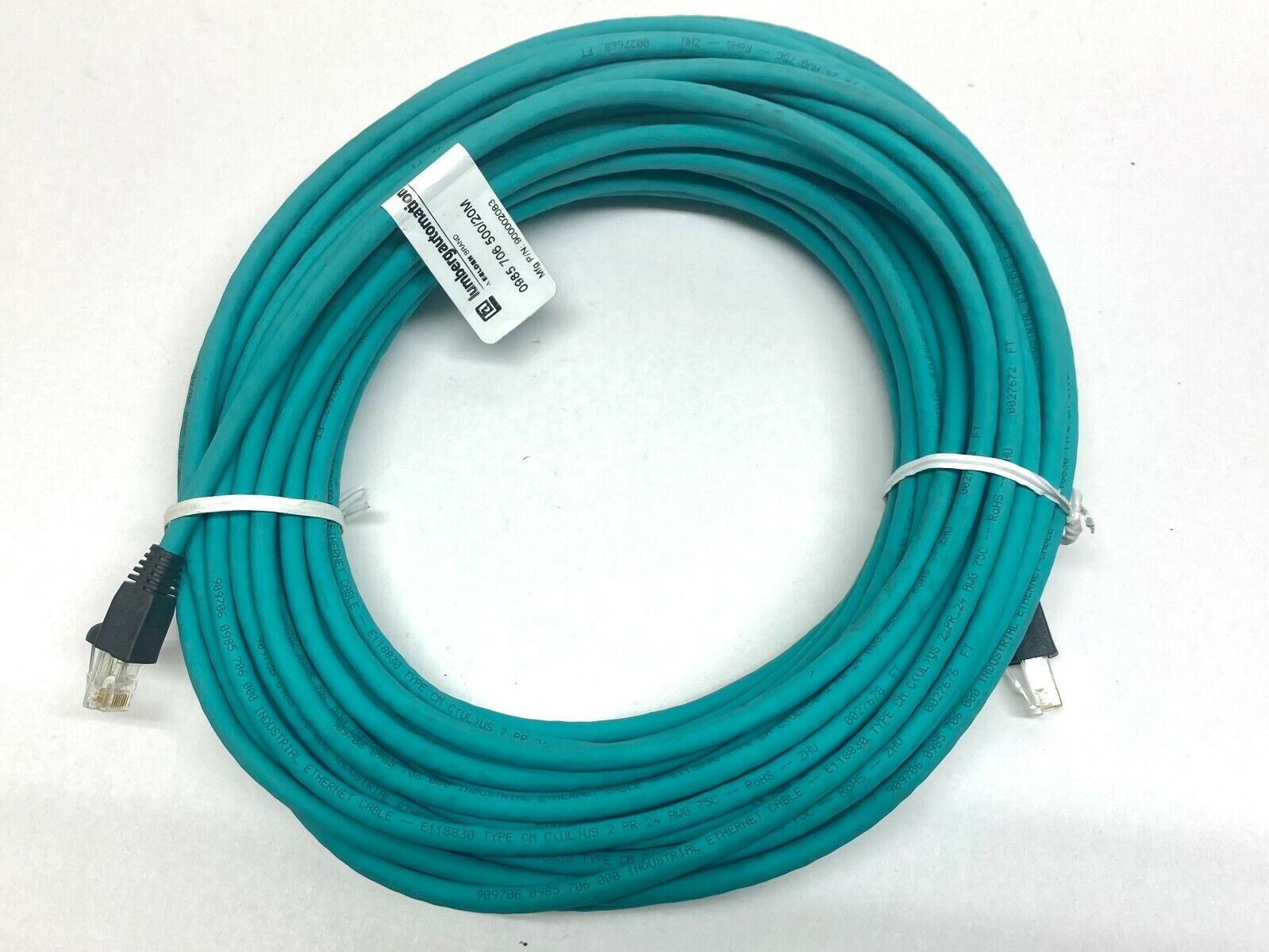 Lumberg Automation 0985 706 500/20M Ethernet I/P Double-Ended Cordset 900002083 - Maverick Industrial Sales