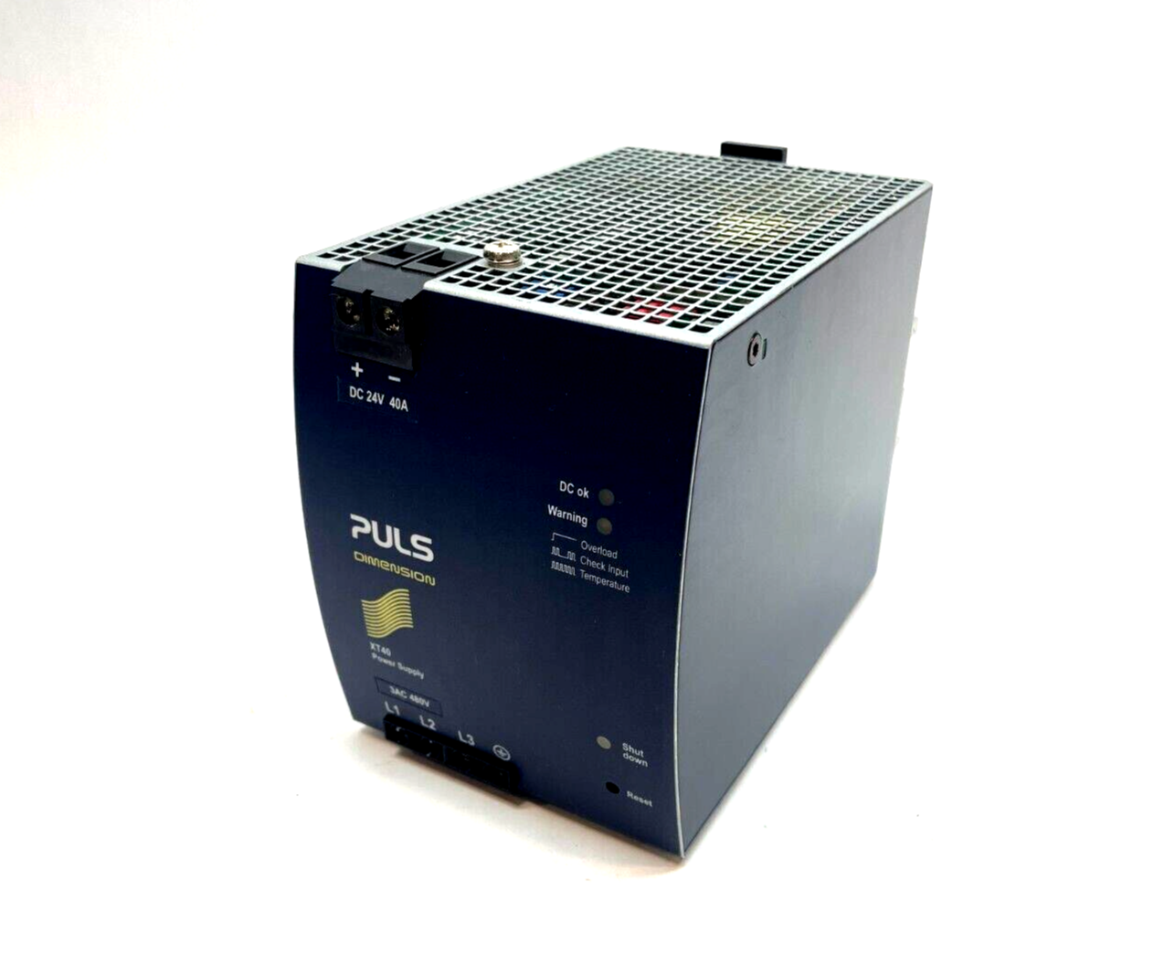 Puls Dimension XT40.241 Semi Regulated Power Supply, 24V, 40A Output, 3AC 400V - Used - Maverick Industrial Sales