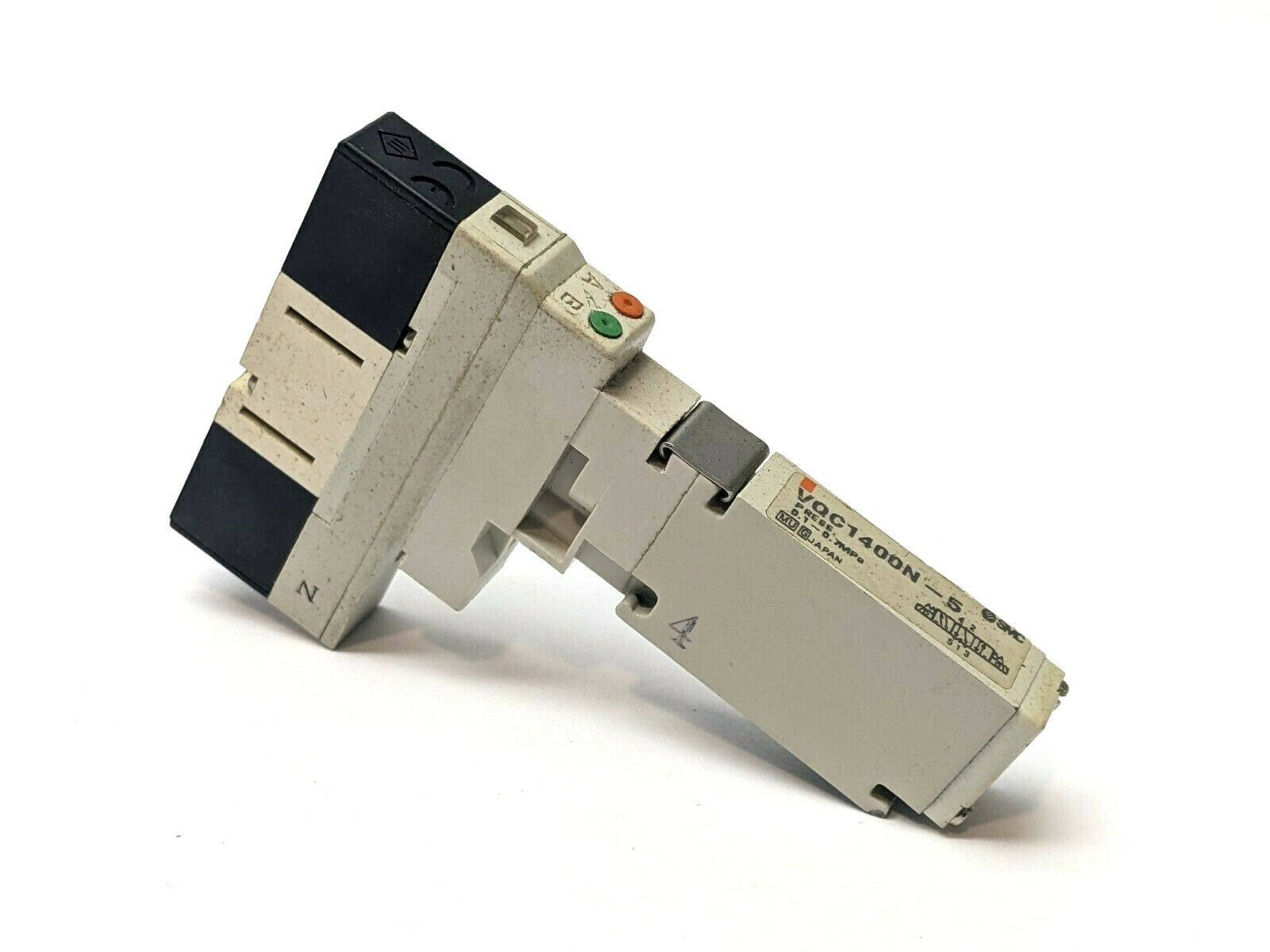 VQC1400N-5 | SMC Plug-In Double Solenoid Valve 5-Port - Used - Maverick Industrial Sales
