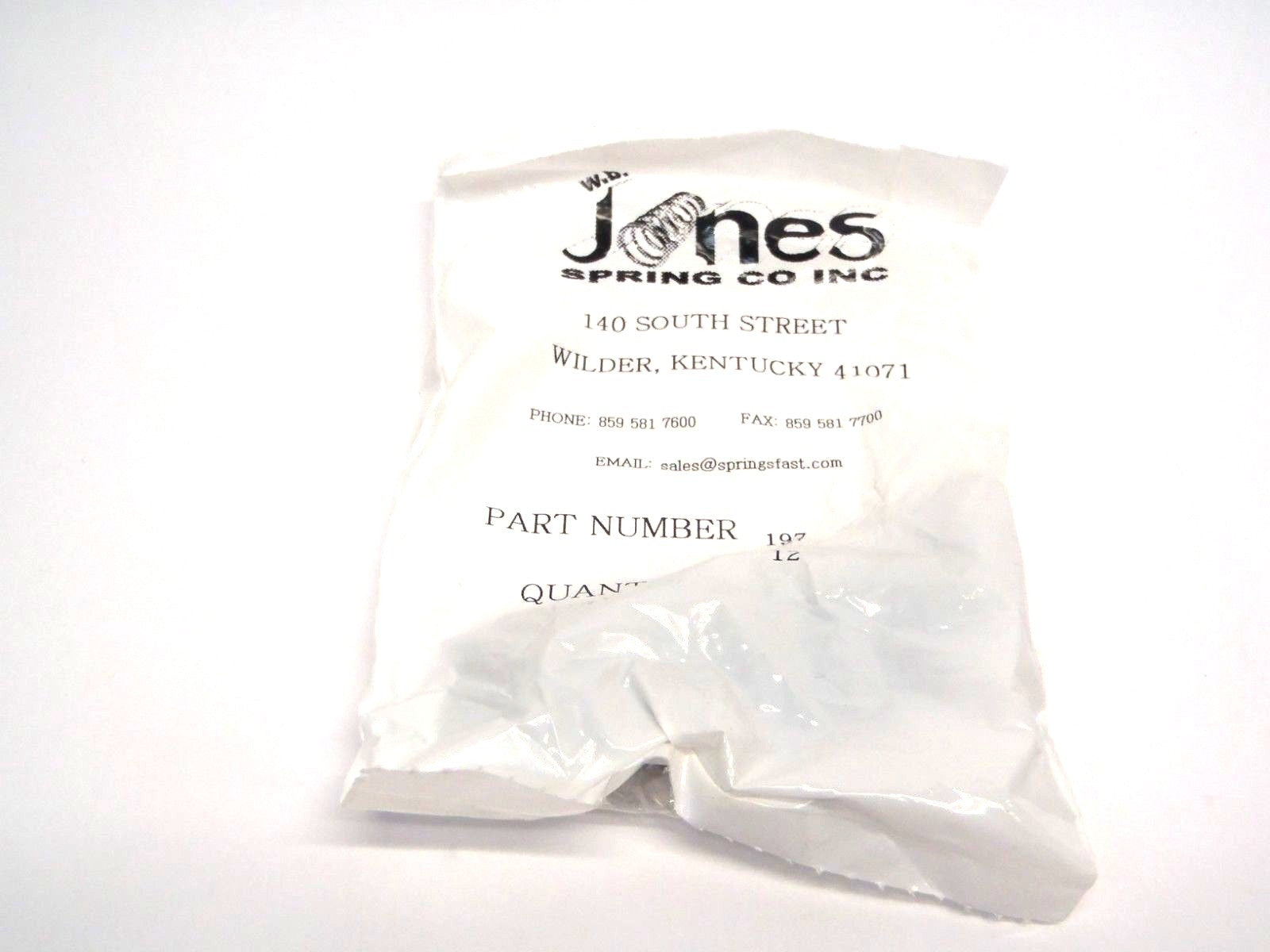 197 | Jones Spring Compression Spring 0.375OD 0.035 Music Wire 1 In PACK OF 12 - New - Maverick Industrial Sales