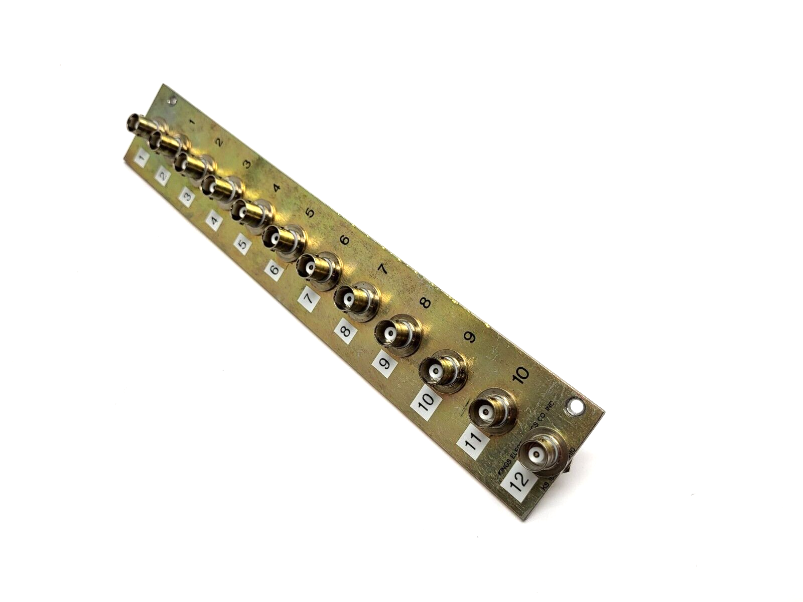 Kings KC-99-54 Coaxial Adapters BNC Female to Female PANEL OF 12 - Used - Maverick Industrial Sales
