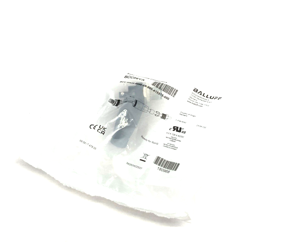 Balluff BCC06YA Field Attachable Connector BCC M435-0000-2A-000-41X575-000 - Maverick Industrial Sales