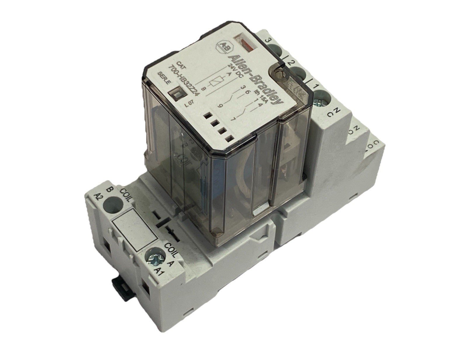 Allen Bradley 700-HB32Z24 Ser E Relay w/ 700-HN153 Ser B Relay Base - Maverick Industrial Sales