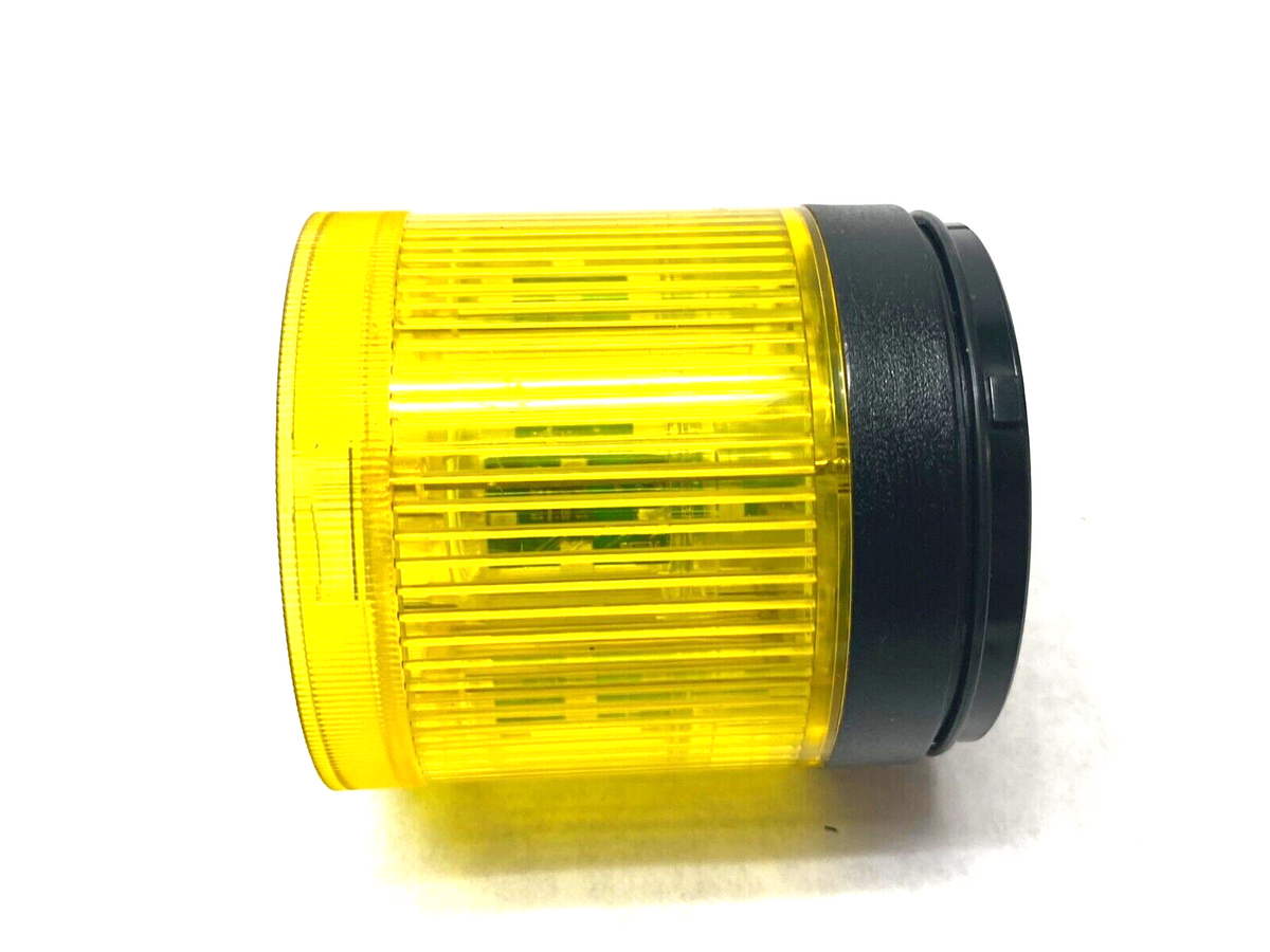 855T-B24DN8, 855E-LL24A | Allen Bradley 855T-B24DN8 Ser. B Steady Incandescent Stack Light Yellow 24V - Used - Maverick Industrial Sales