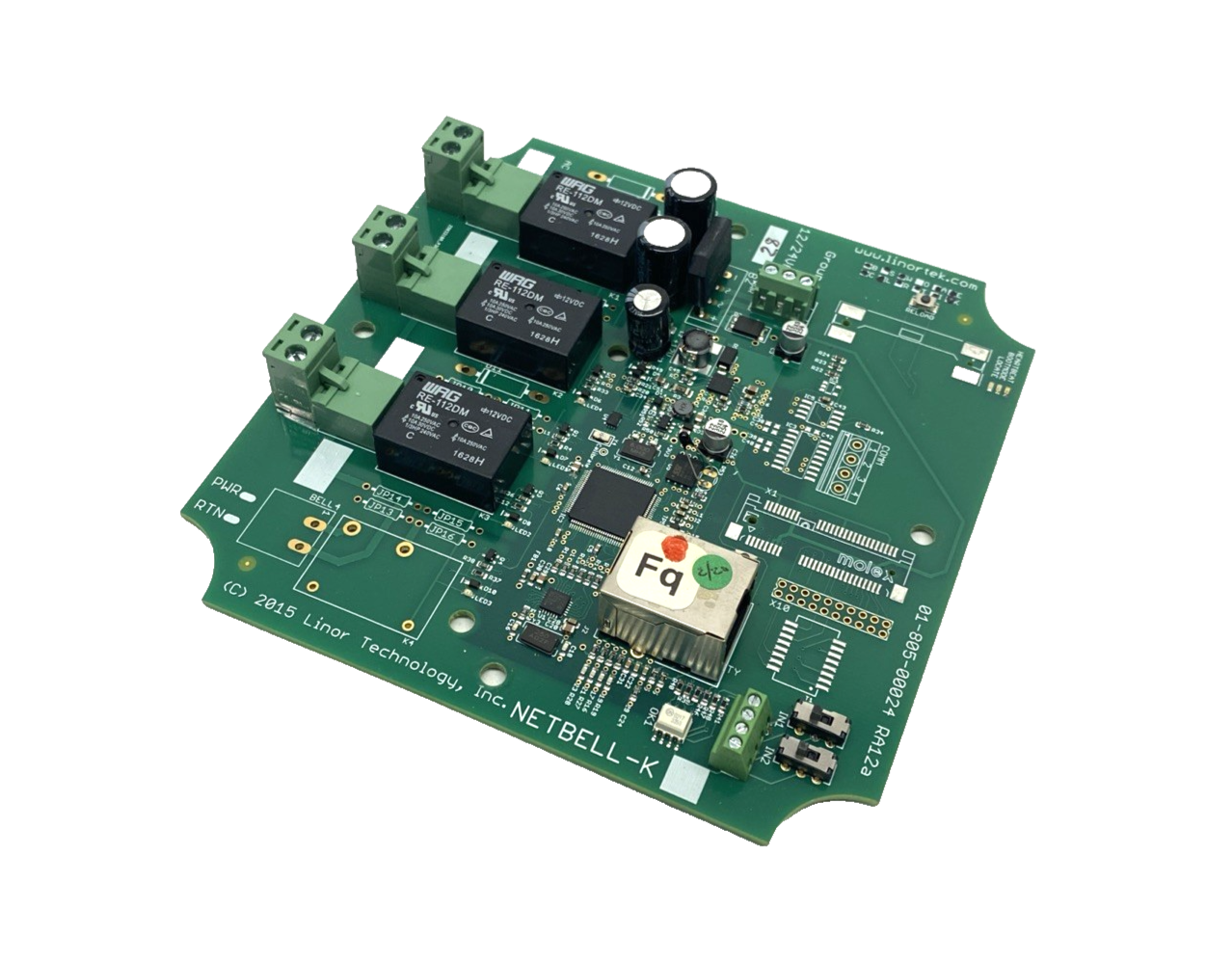 01-805-00024 RA12a | Linor Technology Network Bell System Control Board NETBELL-K - Used - Maverick Industrial Sales
