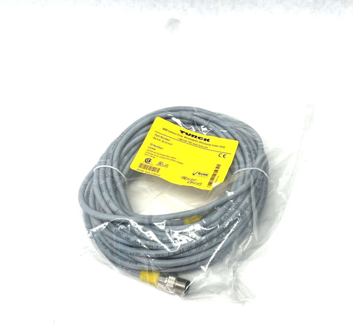 Turck RK 4.4T-10-RS 4.4T Eurofast Sensor/Actuator Extension Cable U2446 - Maverick Industrial Sales