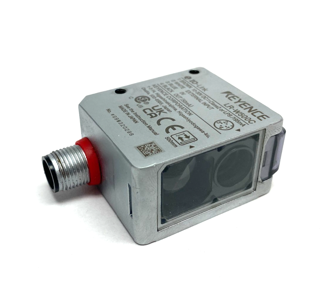 Keyence LR-W500C Full-Spectrum Self-Contained Sensor, M12 4-Pin Connector - Maverick Industrial Sales